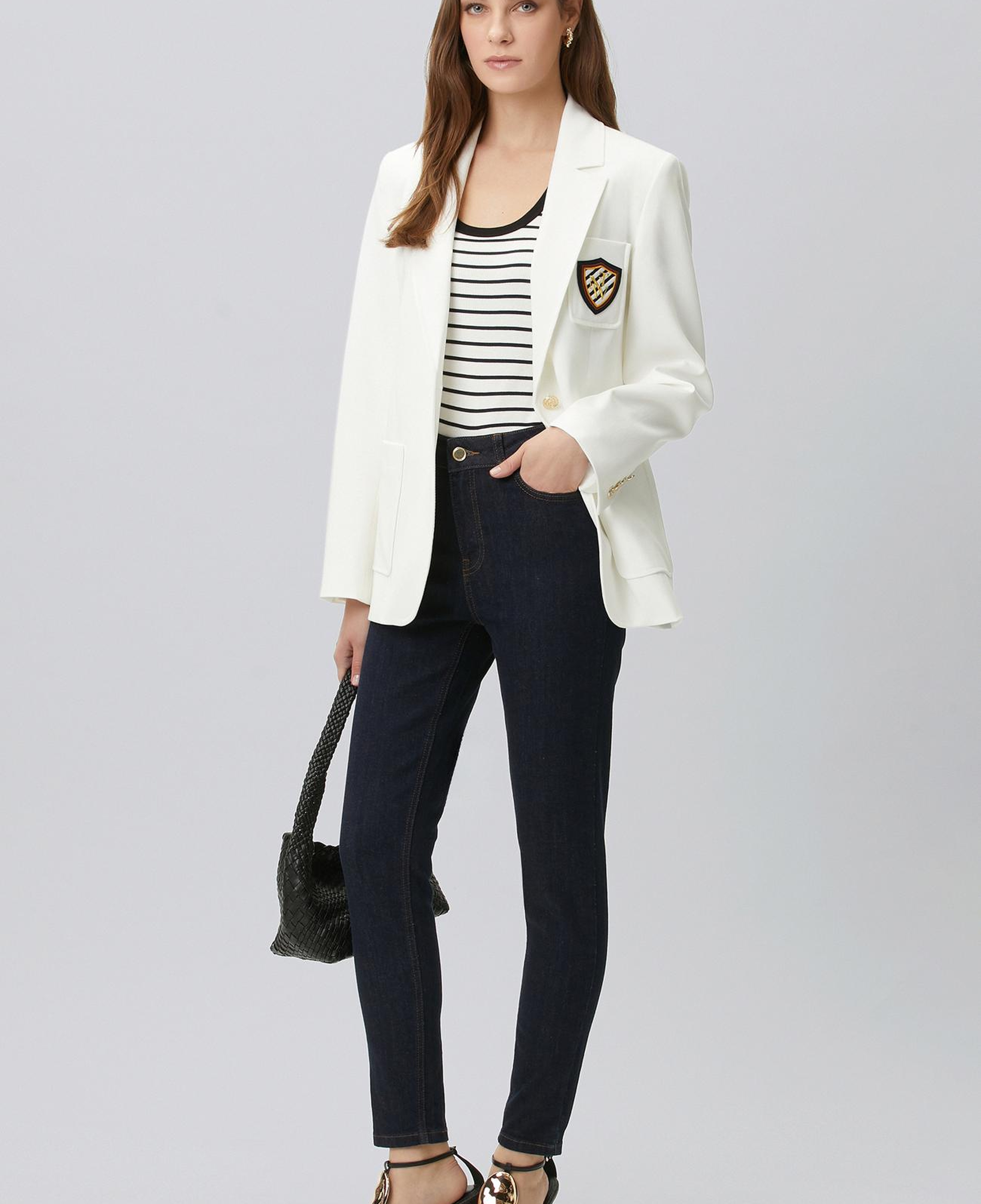 Network Kadın Beyaz Blazer Ceket