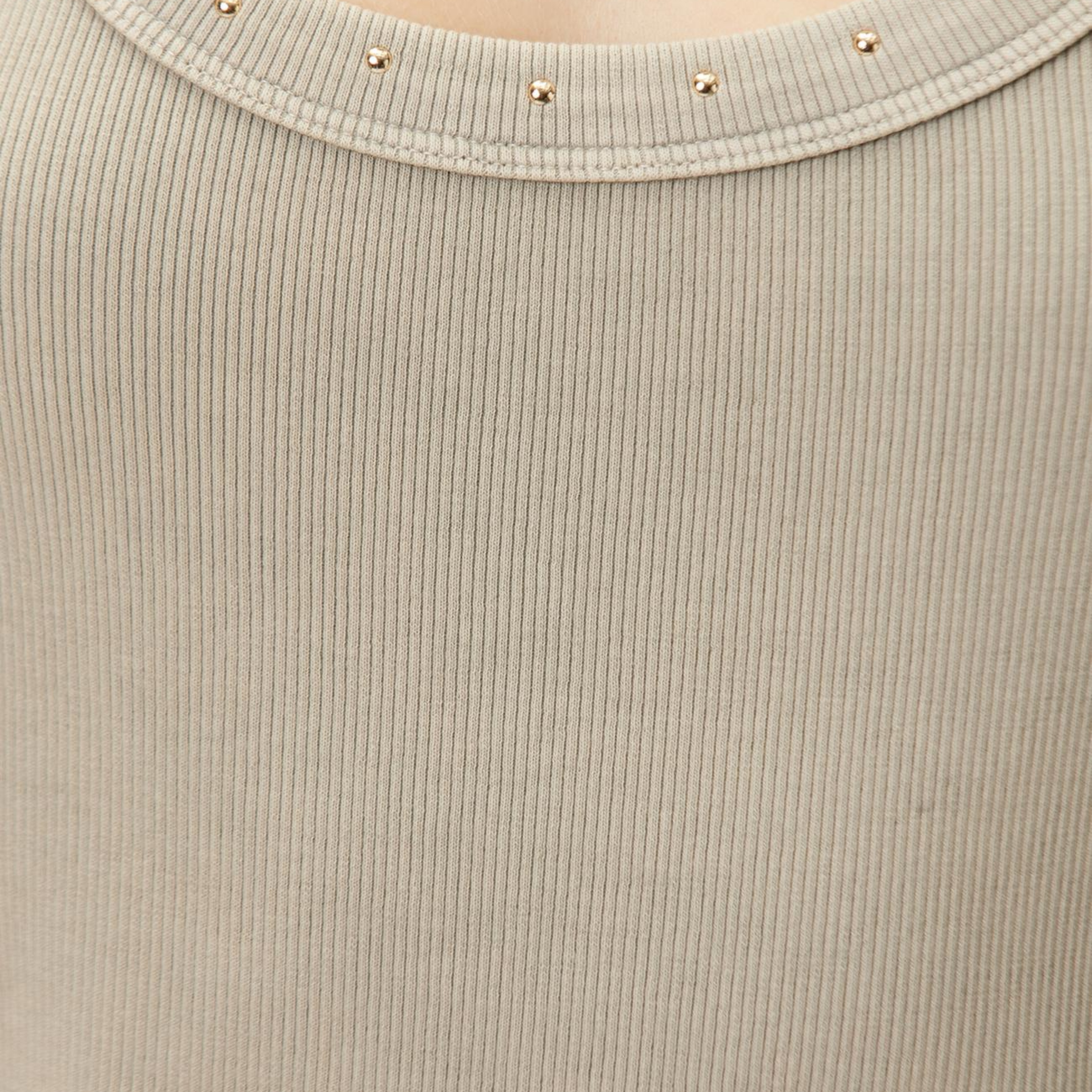 Network Kadın Vizon Taş Baskılı Ribli T-shirt