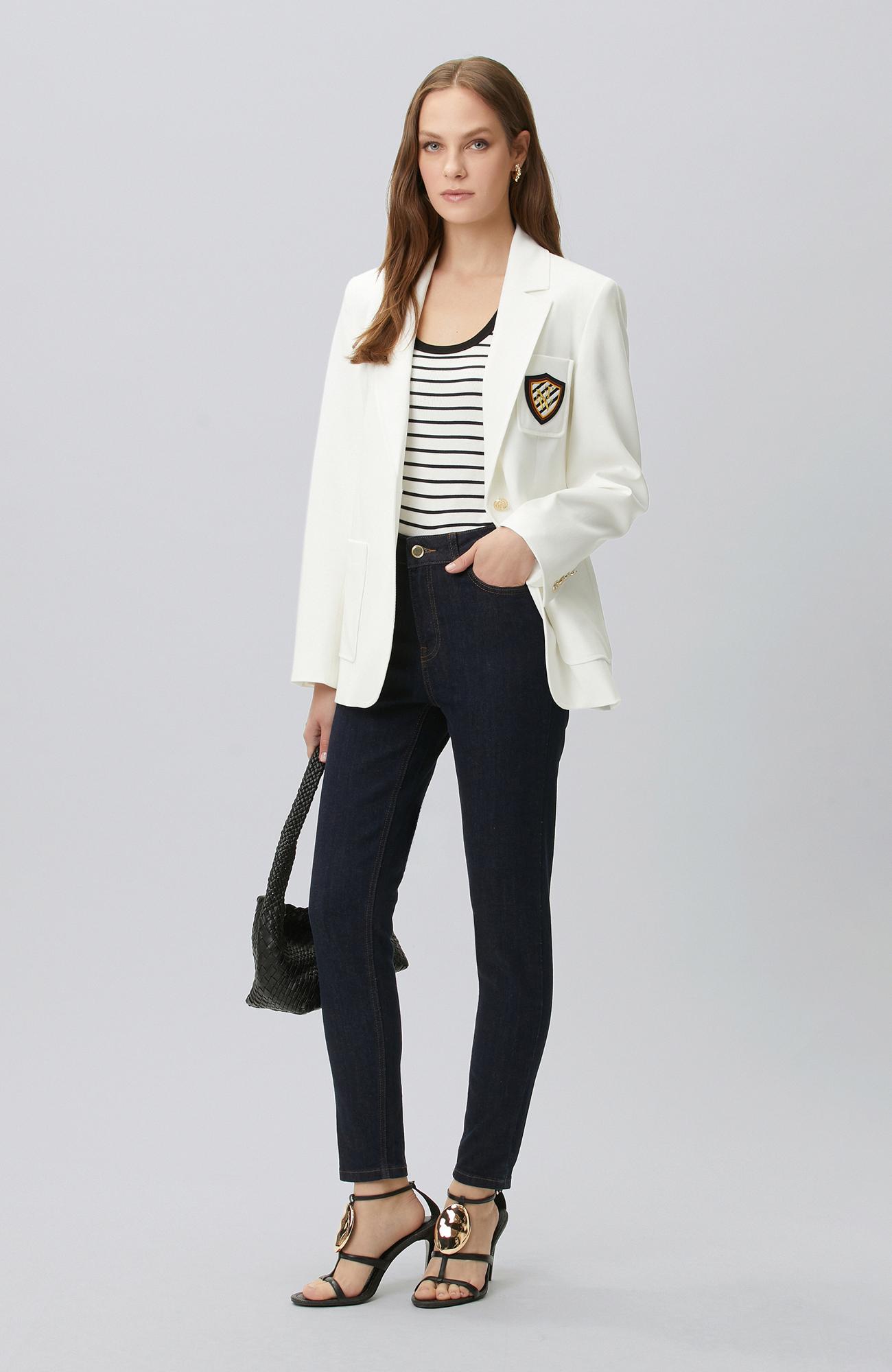 Network Kadın Beyaz Blazer Ceket