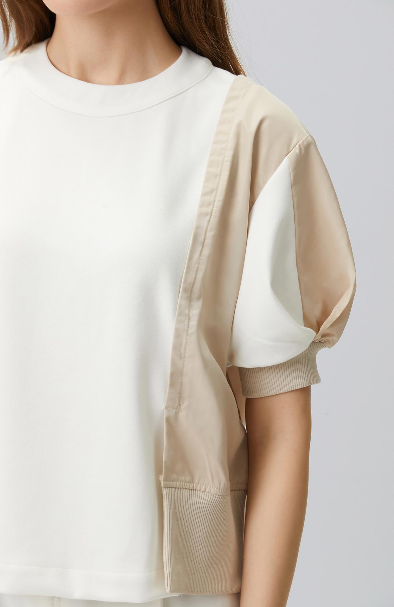 Network Kadın Kırık Beyaz N-Tech Garni Detaylı Sweatshirt