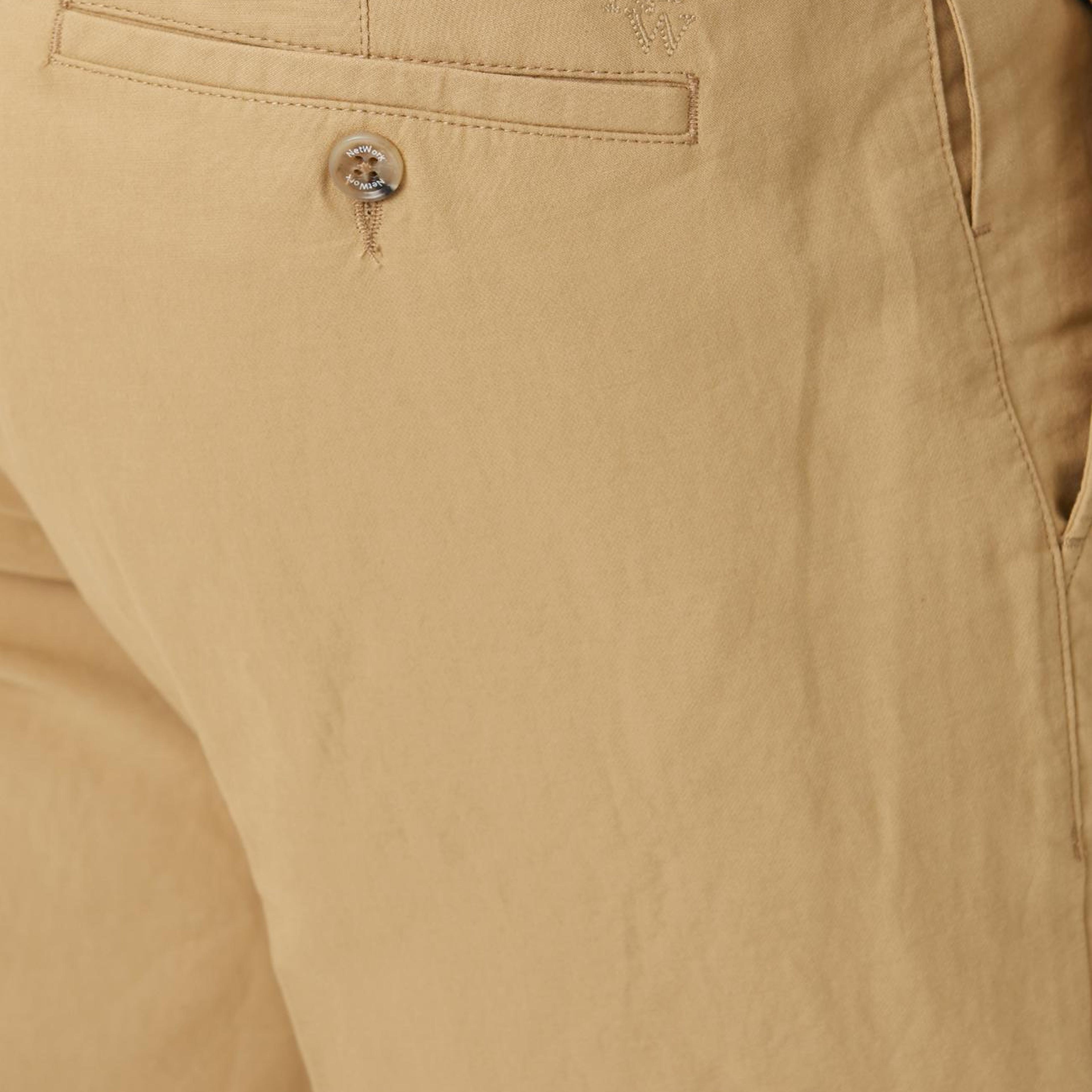 Network Erkek Bej Casual Pantolon