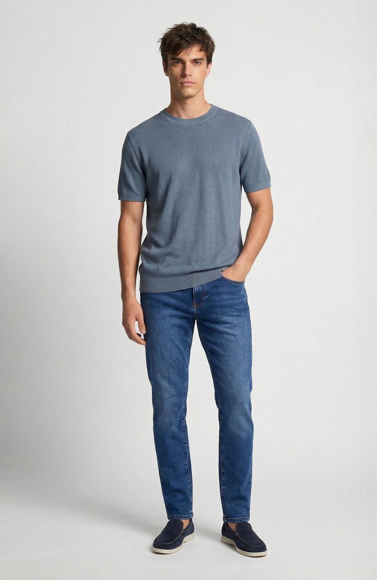 Network Erkek Mavi Denim Pantolon