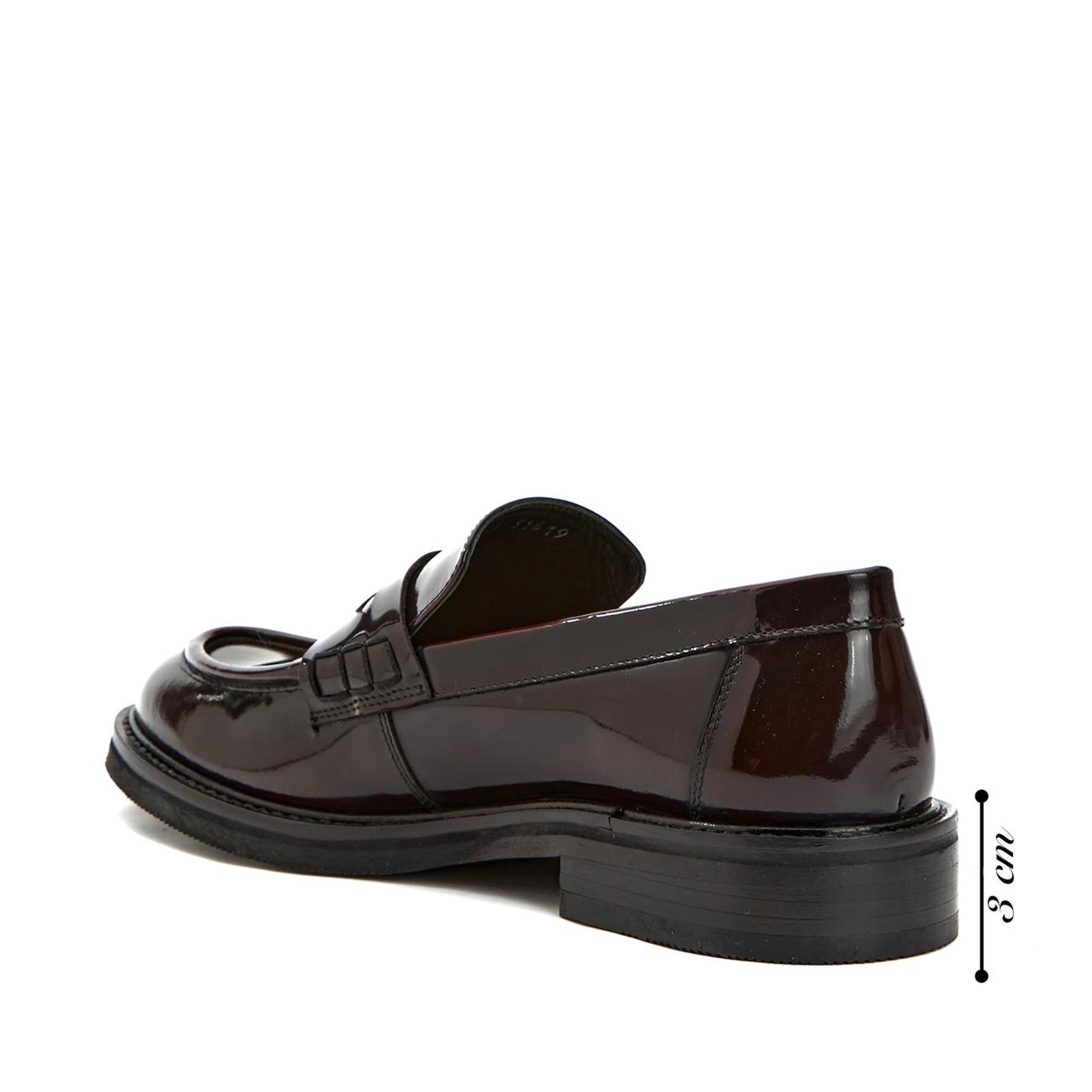 Gh For Nw Kadın George Hogg for NetWork Bordo Deri Loafer