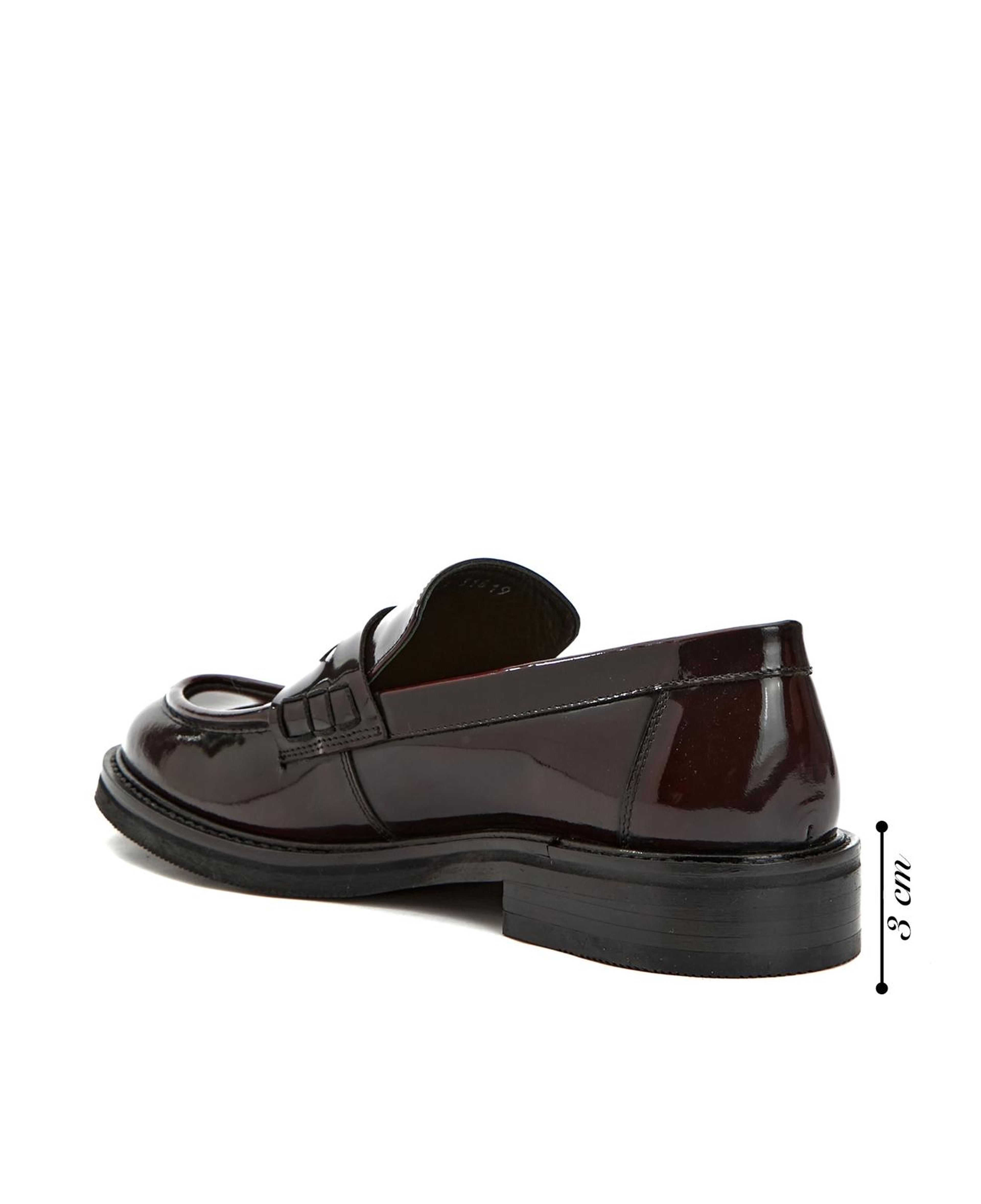 Gh For Nw Kadın George Hogg for NetWork Bordo Deri Loafer