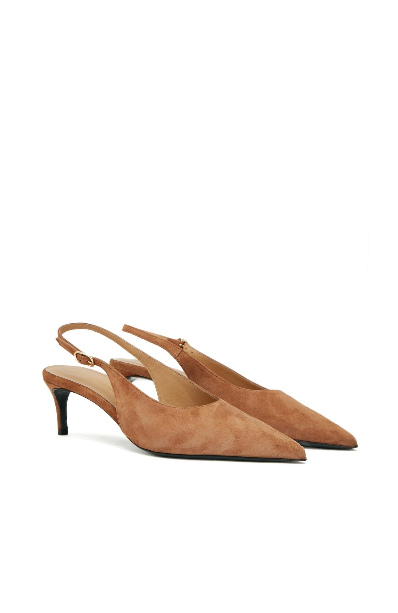Gh For Nw Kadın Taba Günlük Rahat Süet Stiletto