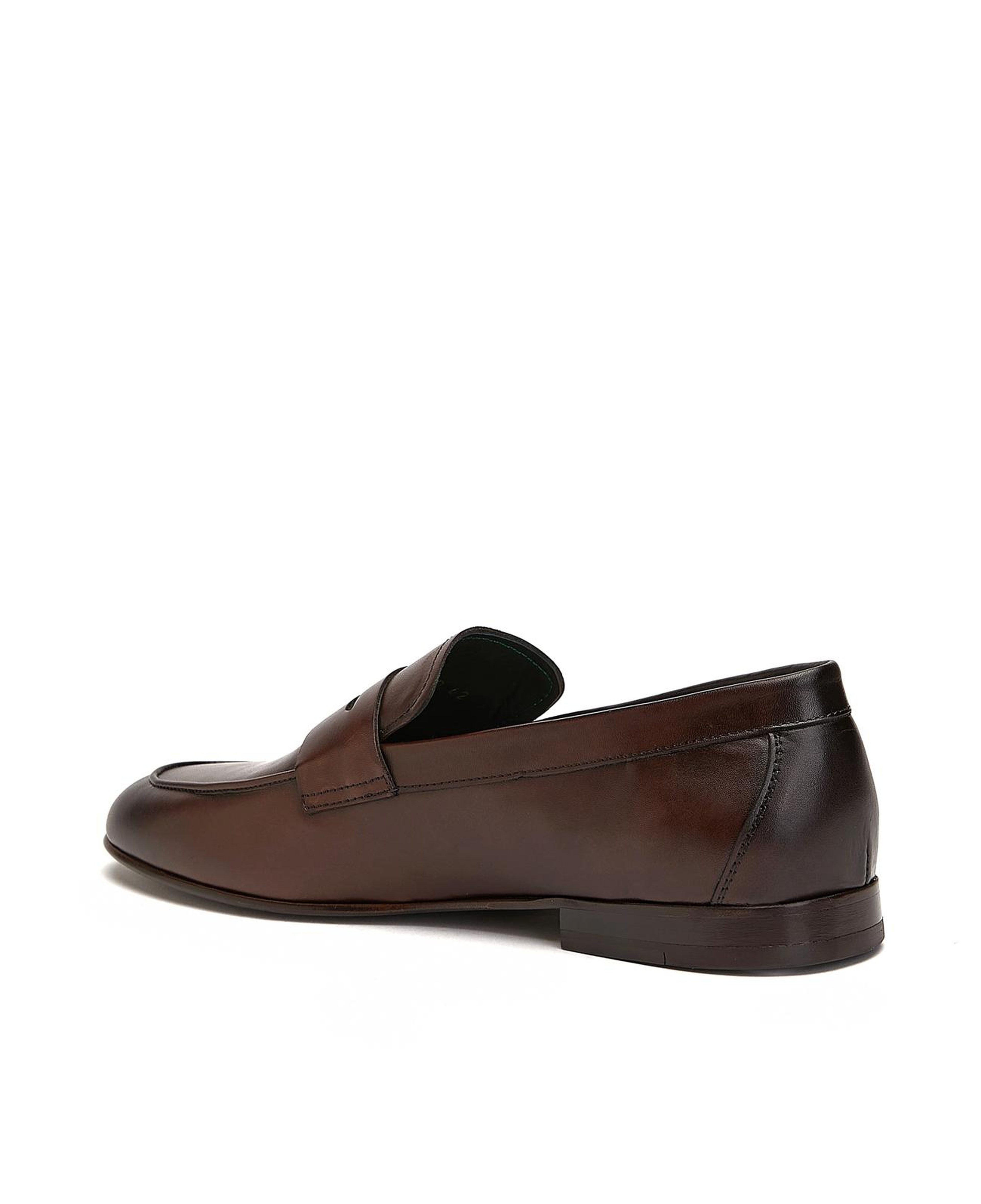 Gh For Nw Erkek Kahverengi Klasik Deri Loafer