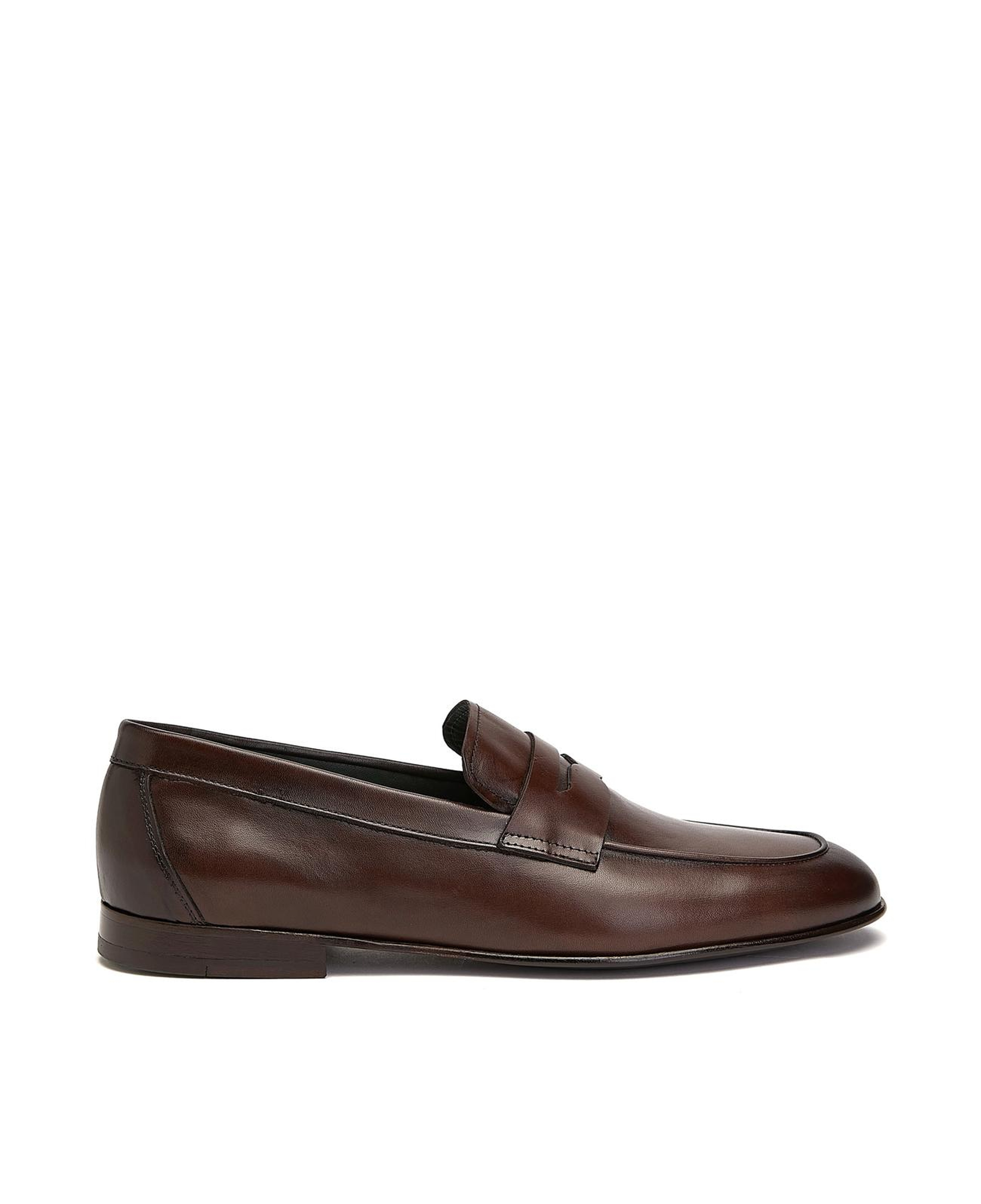Gh For Nw Erkek Kahverengi Klasik Deri Loafer