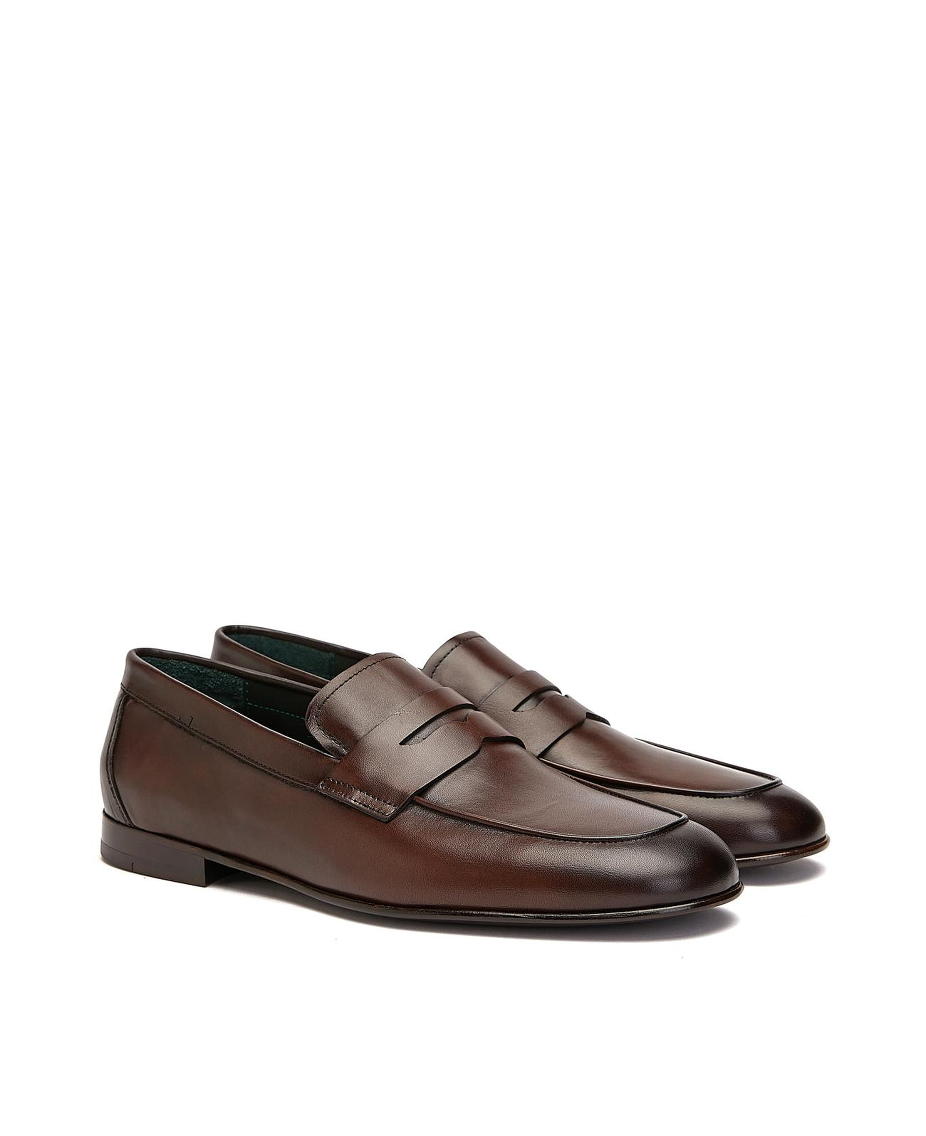 Gh For Nw Erkek Kahverengi Klasik Deri Loafer