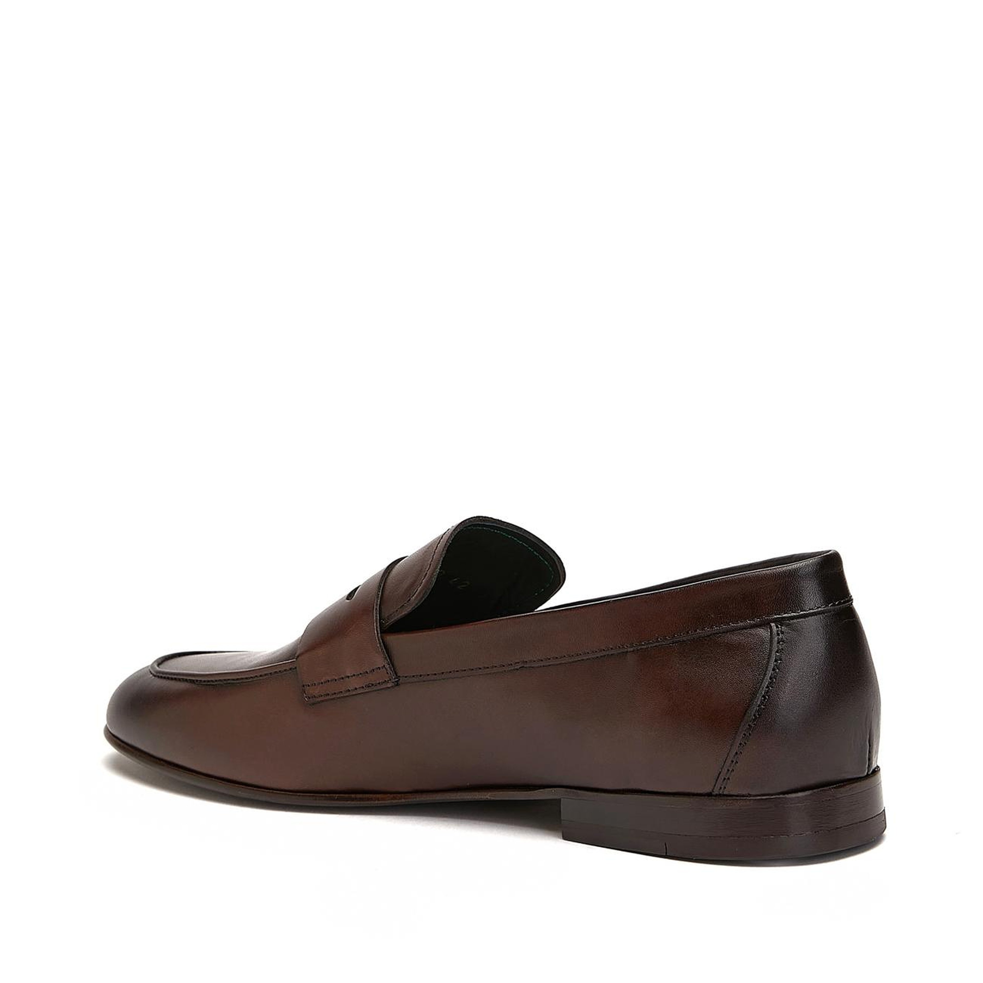 Gh For Nw Erkek Kahverengi Klasik Deri Loafer