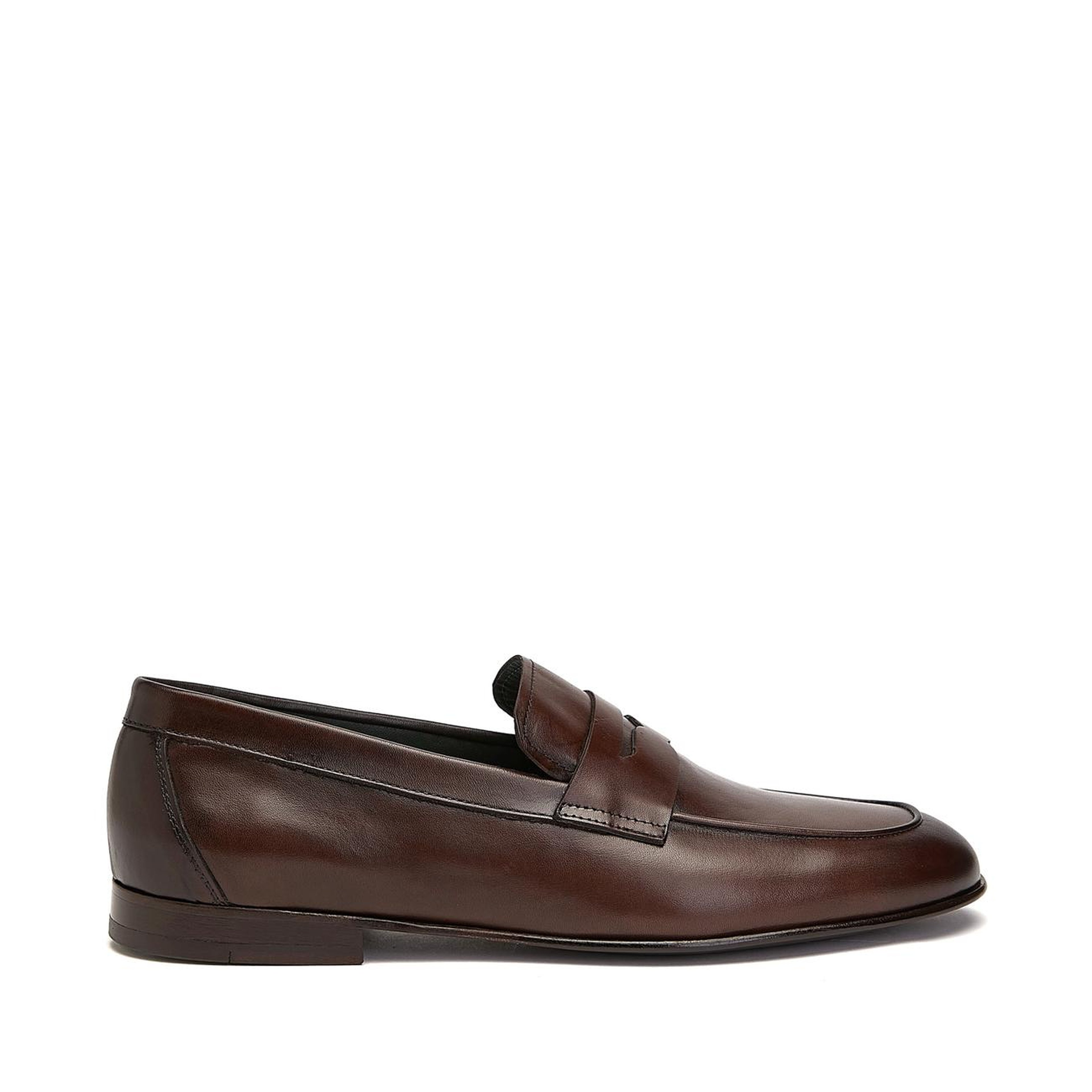 Gh For Nw Erkek Kahverengi Klasik Deri Loafer
