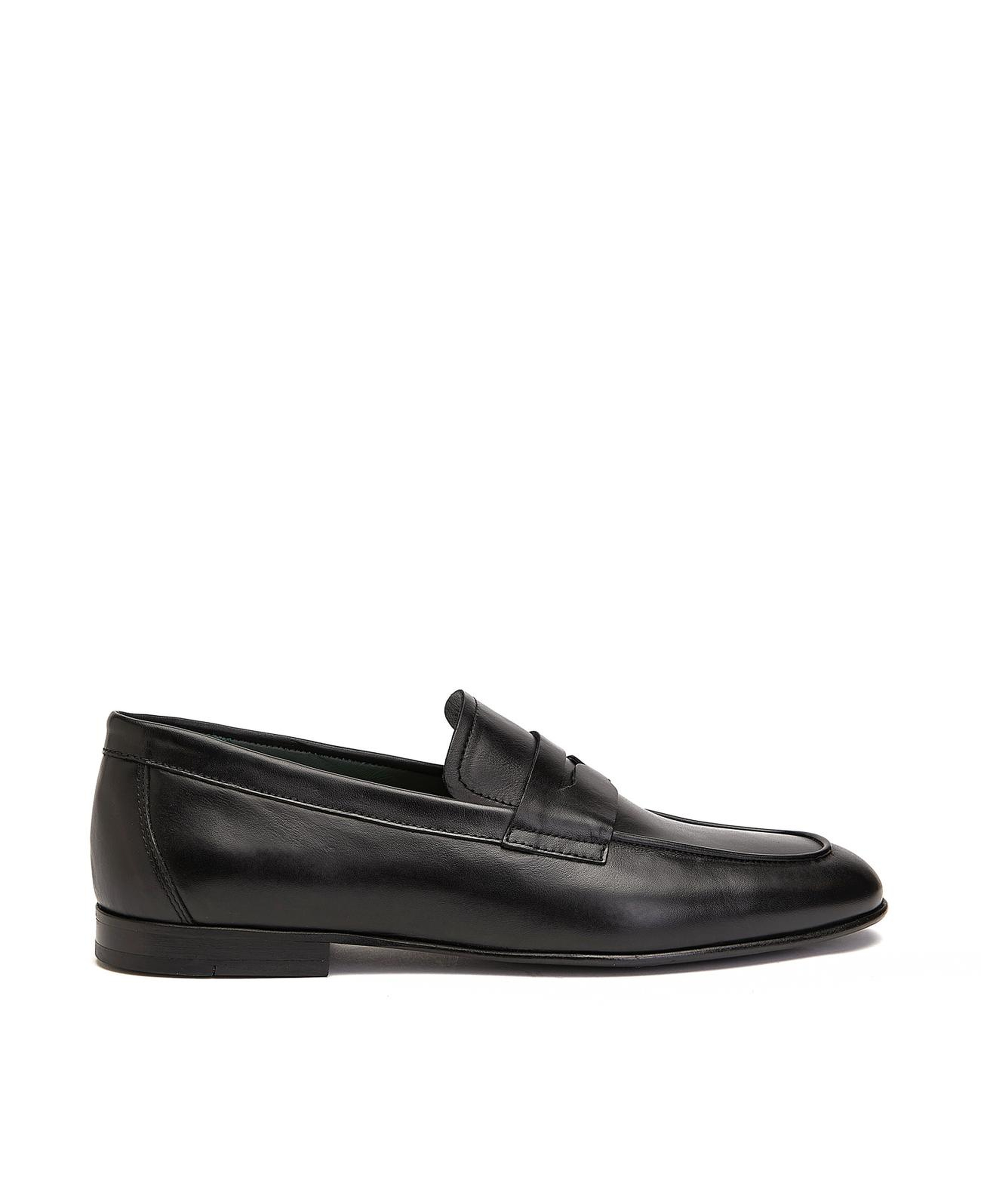 Gh For Nw Erkek Siyah Deri Klasik Loafer