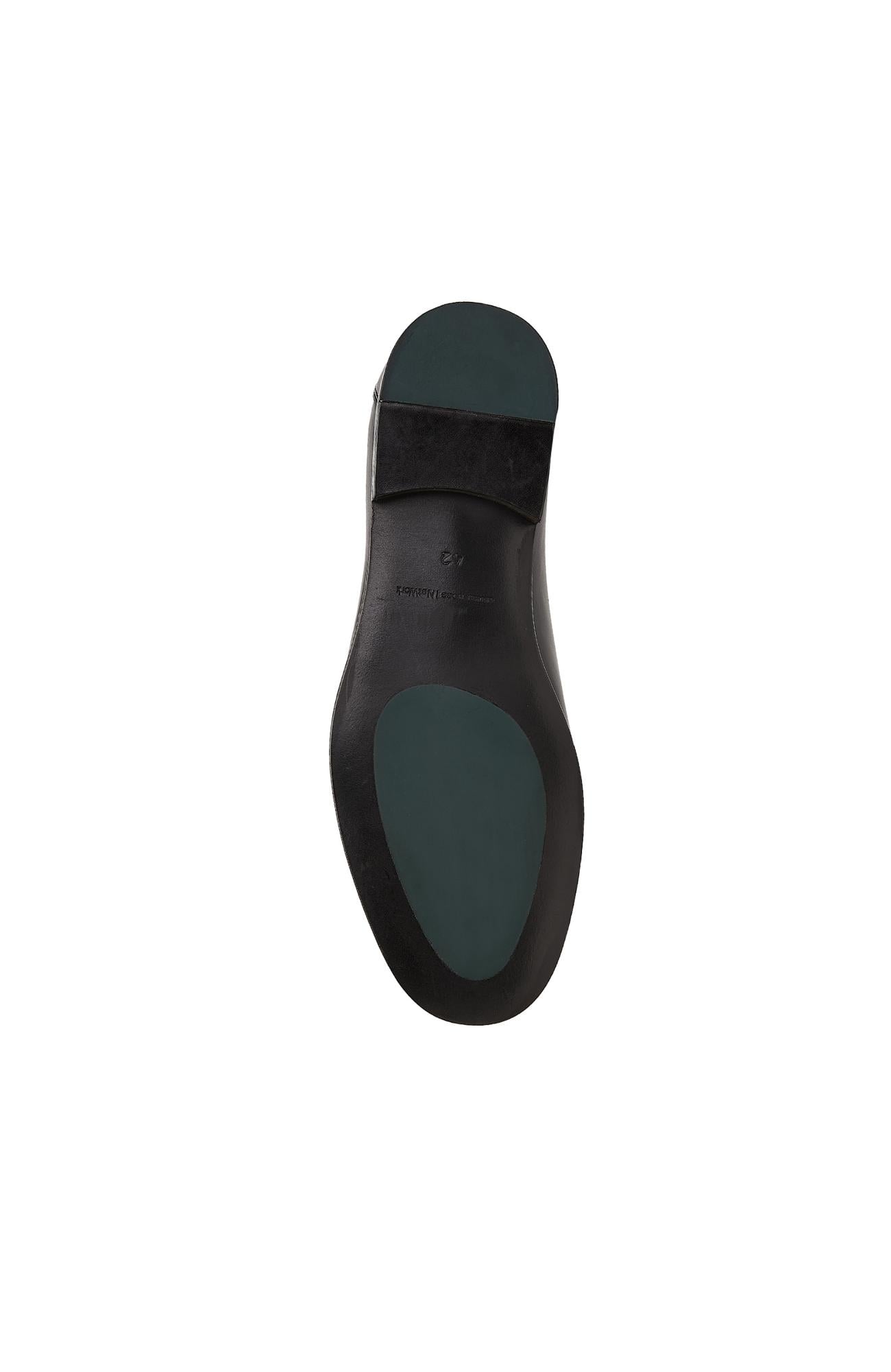 Gh For Nw Erkek Siyah Deri Klasik Loafer