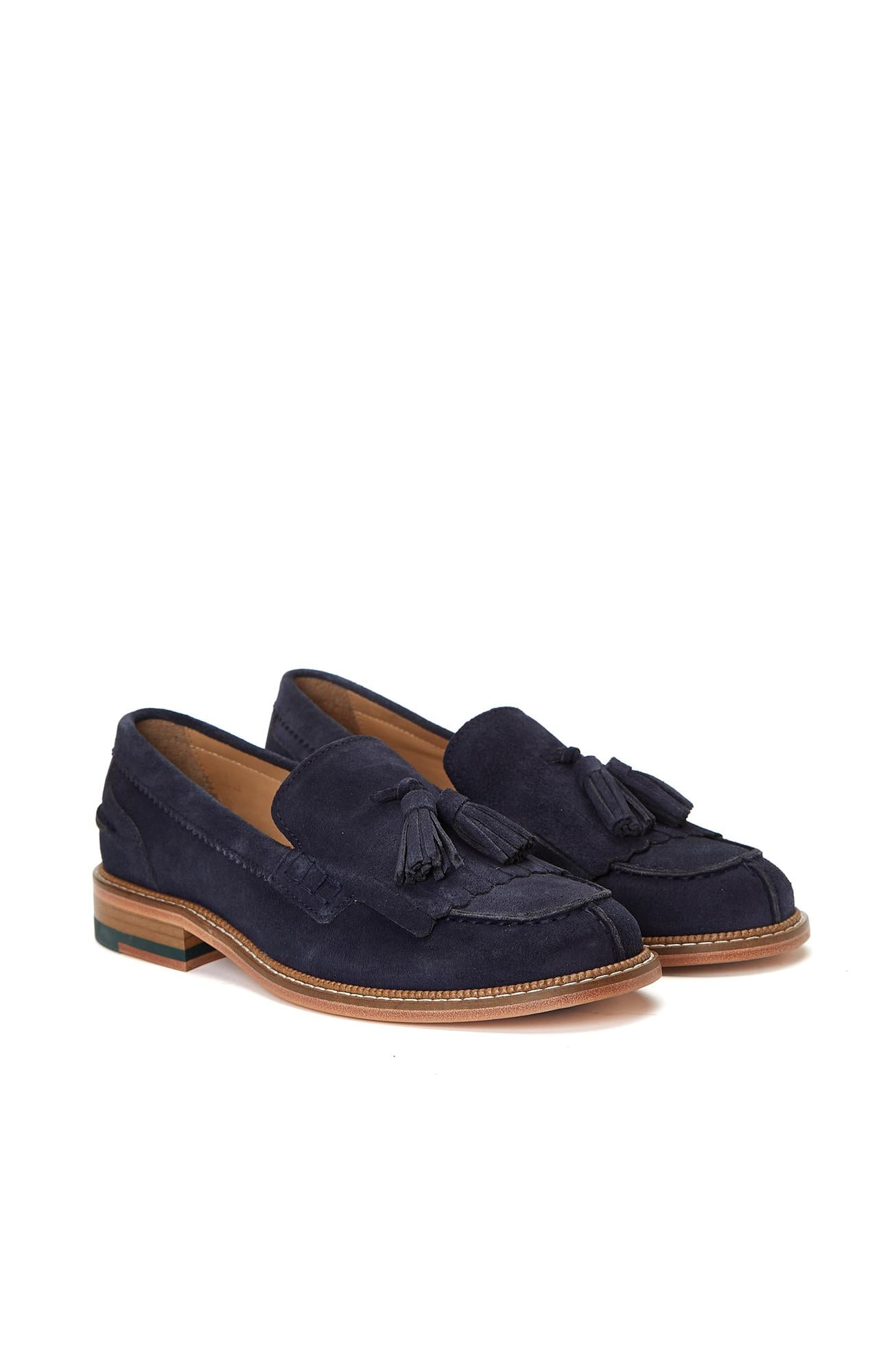 Gh For Nw Kadın Lacivert Süet Loafer