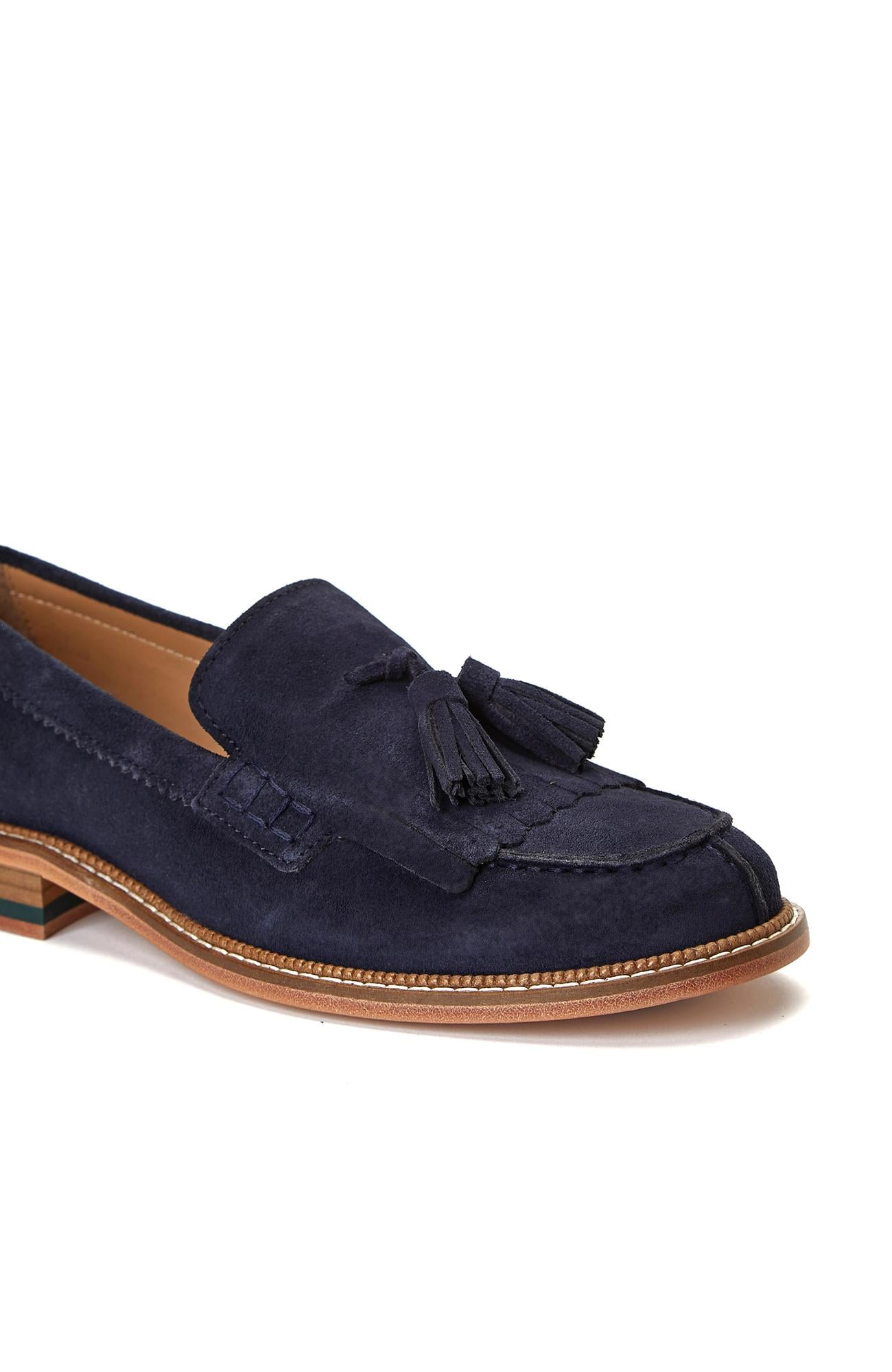Gh For Nw Kadın Lacivert Süet Loafer