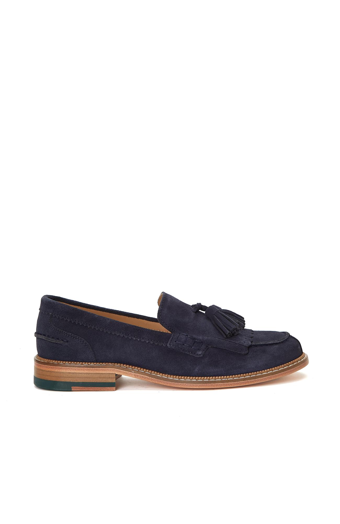 Gh For Nw Kadın Lacivert Süet Loafer