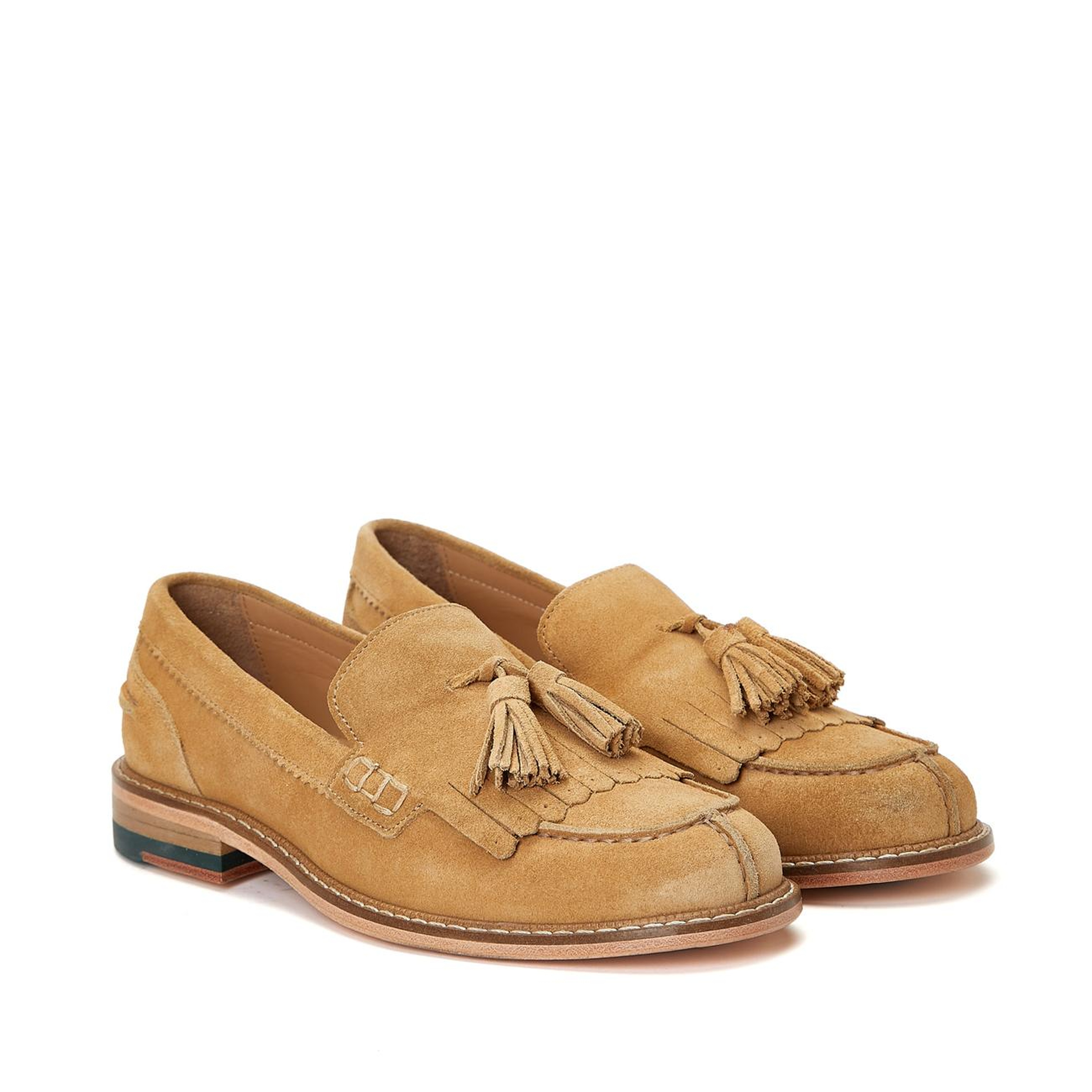Gh For Nw Kadın Camel Süet Loafer