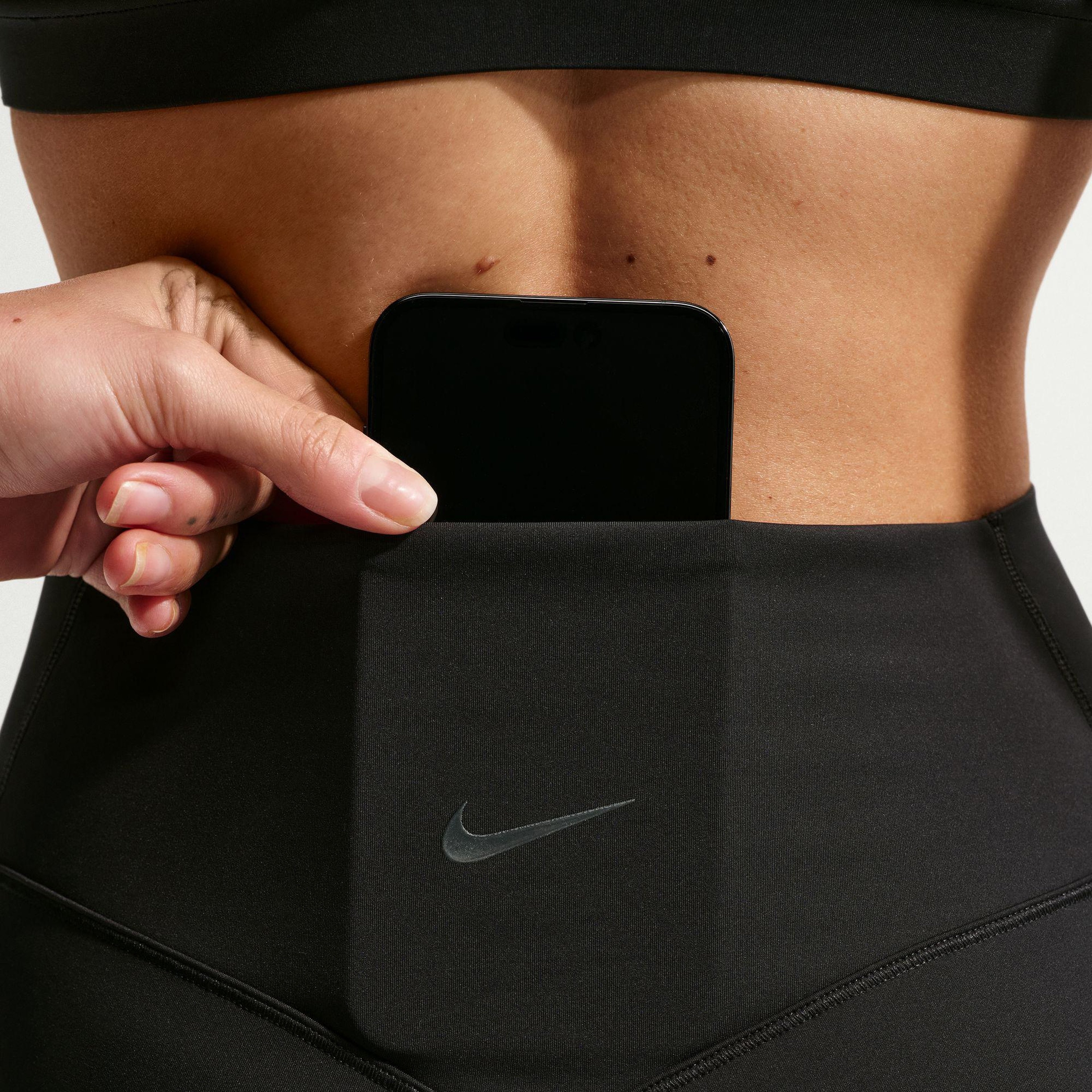 Nike Dri-Fit Universa High Rise 20 cm Kadın Siyah Kısa Tayt