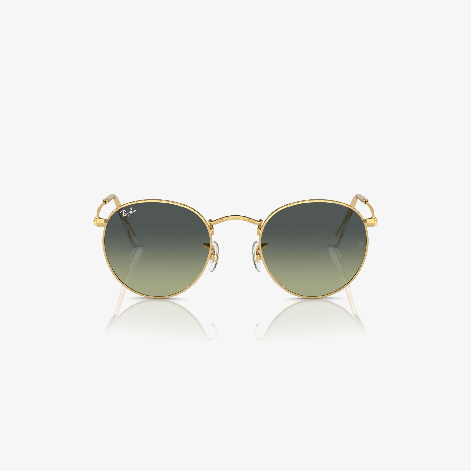 RAY-BAN Round Metal Erkek Altın Rengi Güneş Gözlüğü