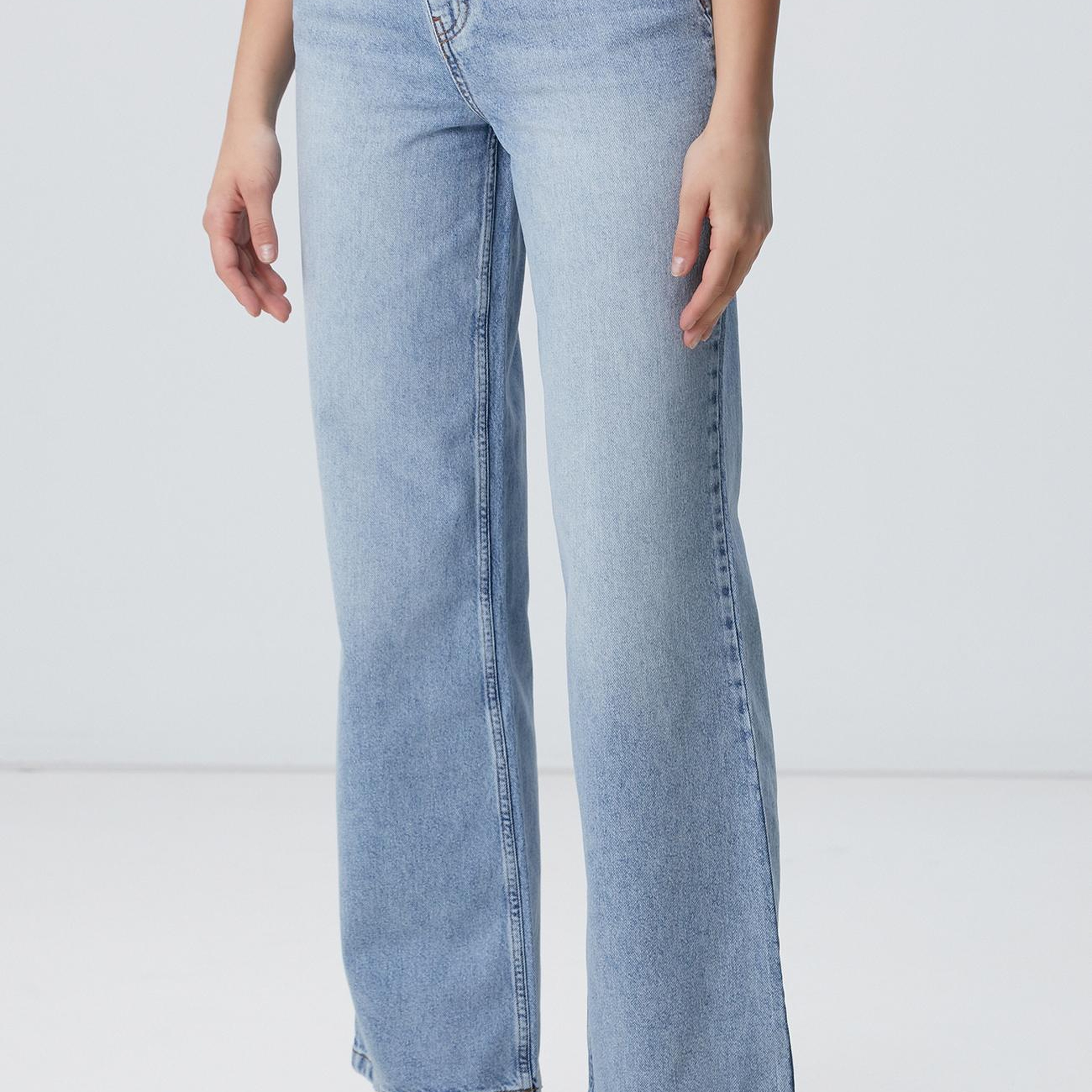 Network Kadın Açık Indigo Mavi Denim Pantolon
