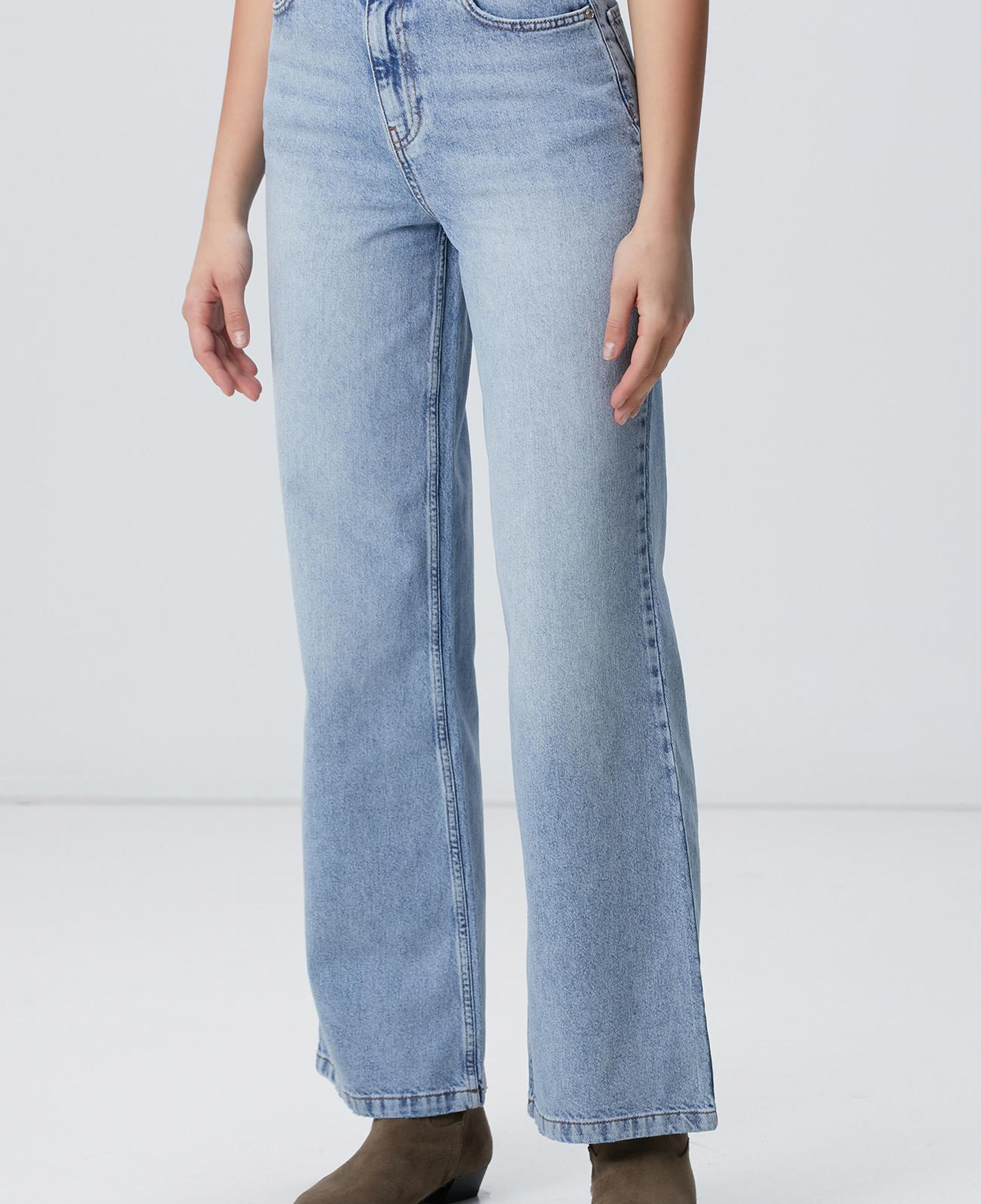 Network Kadın Açık Indigo Mavi Denim Pantolon