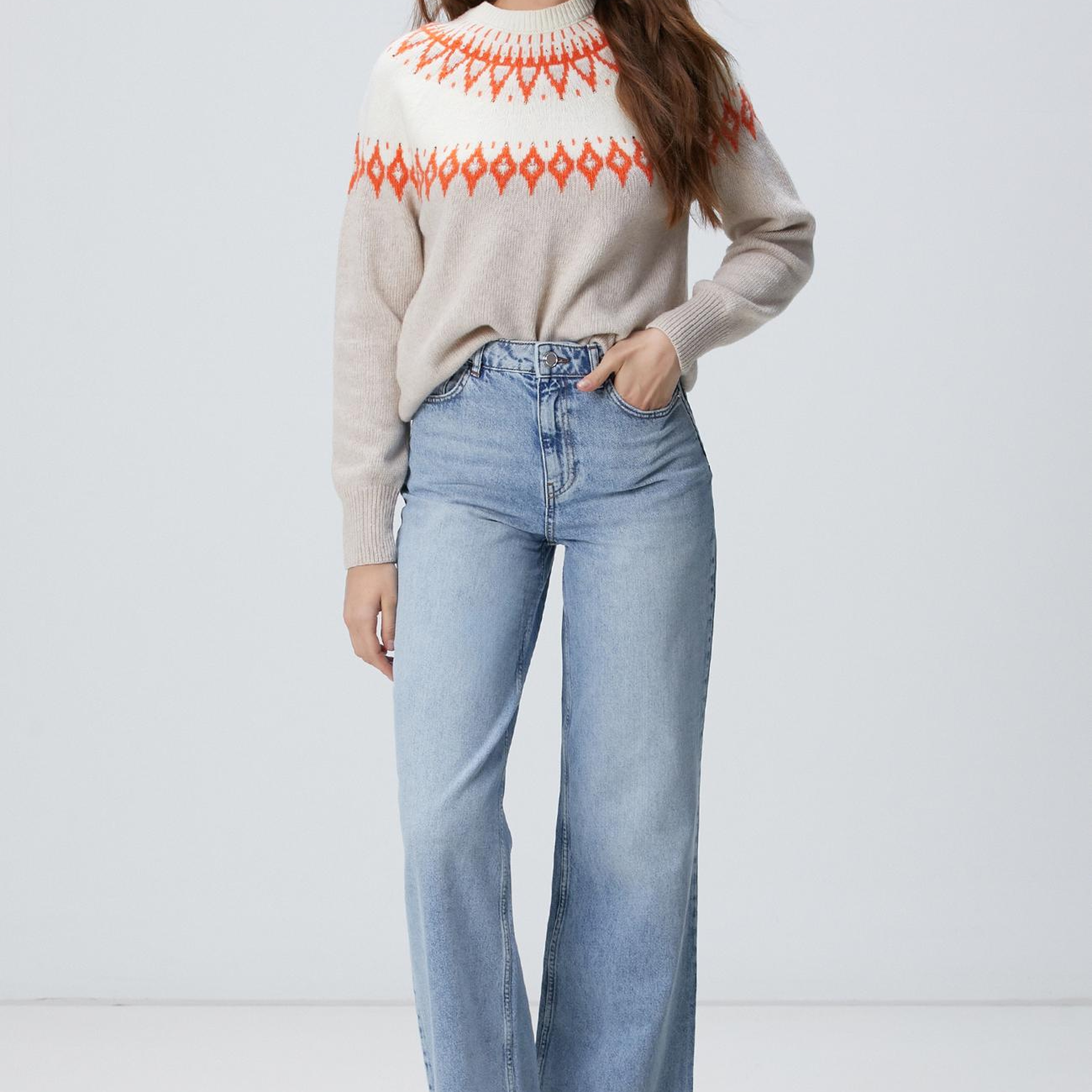 Network Kadın Açık Indigo Mavi Denim Pantolon