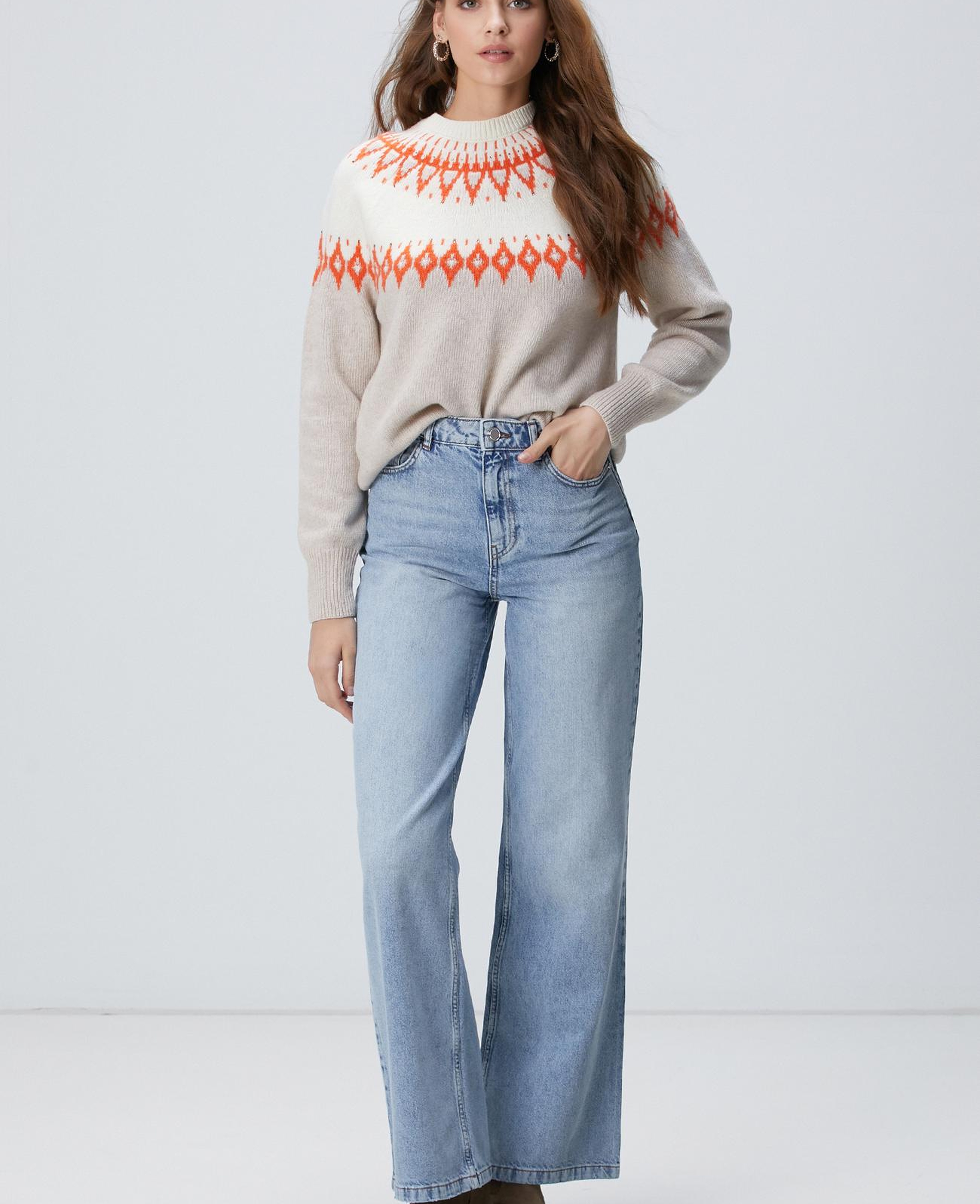Network Kadın Açık Indigo Mavi Denim Pantolon