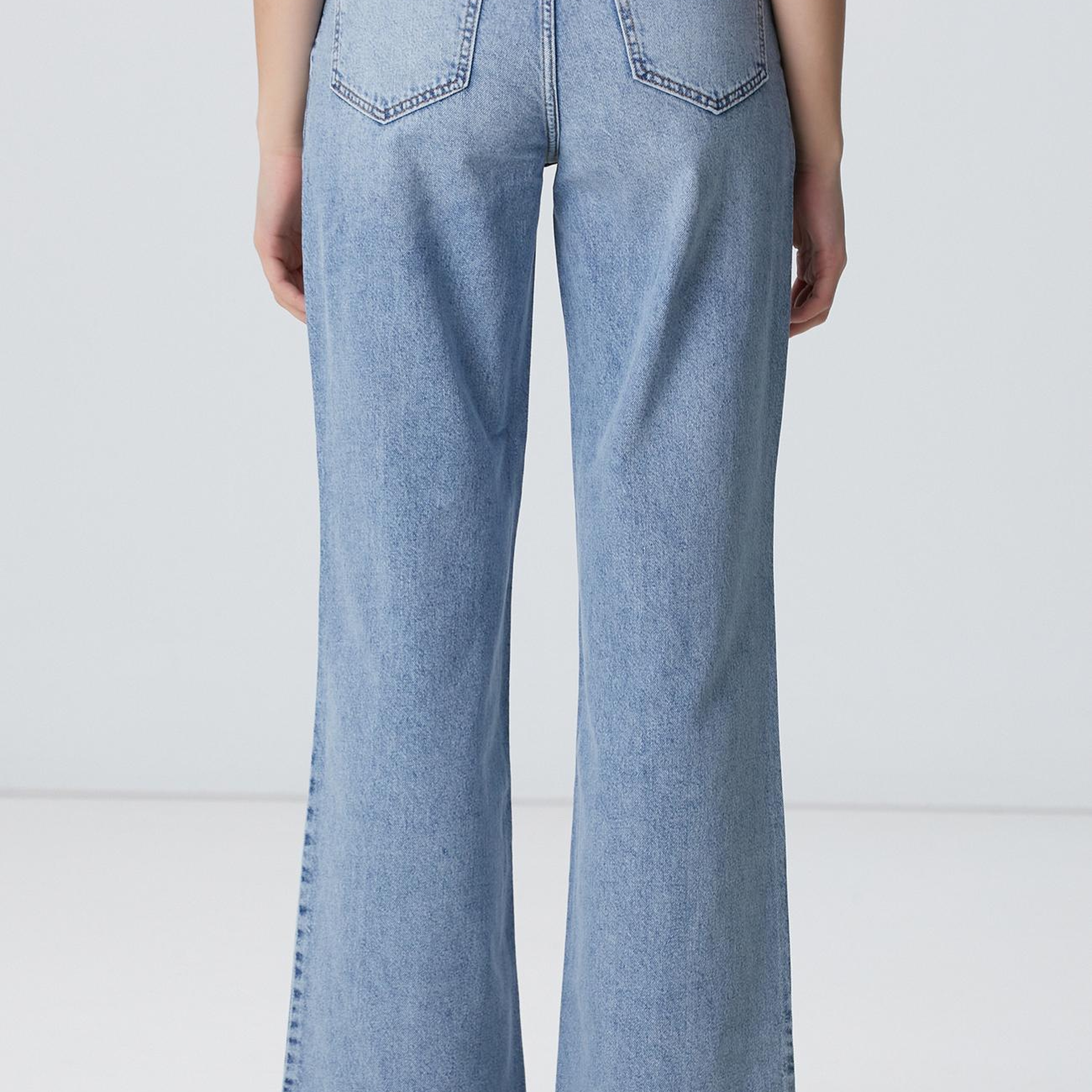 Network Kadın Açık Indigo Mavi Denim Pantolon