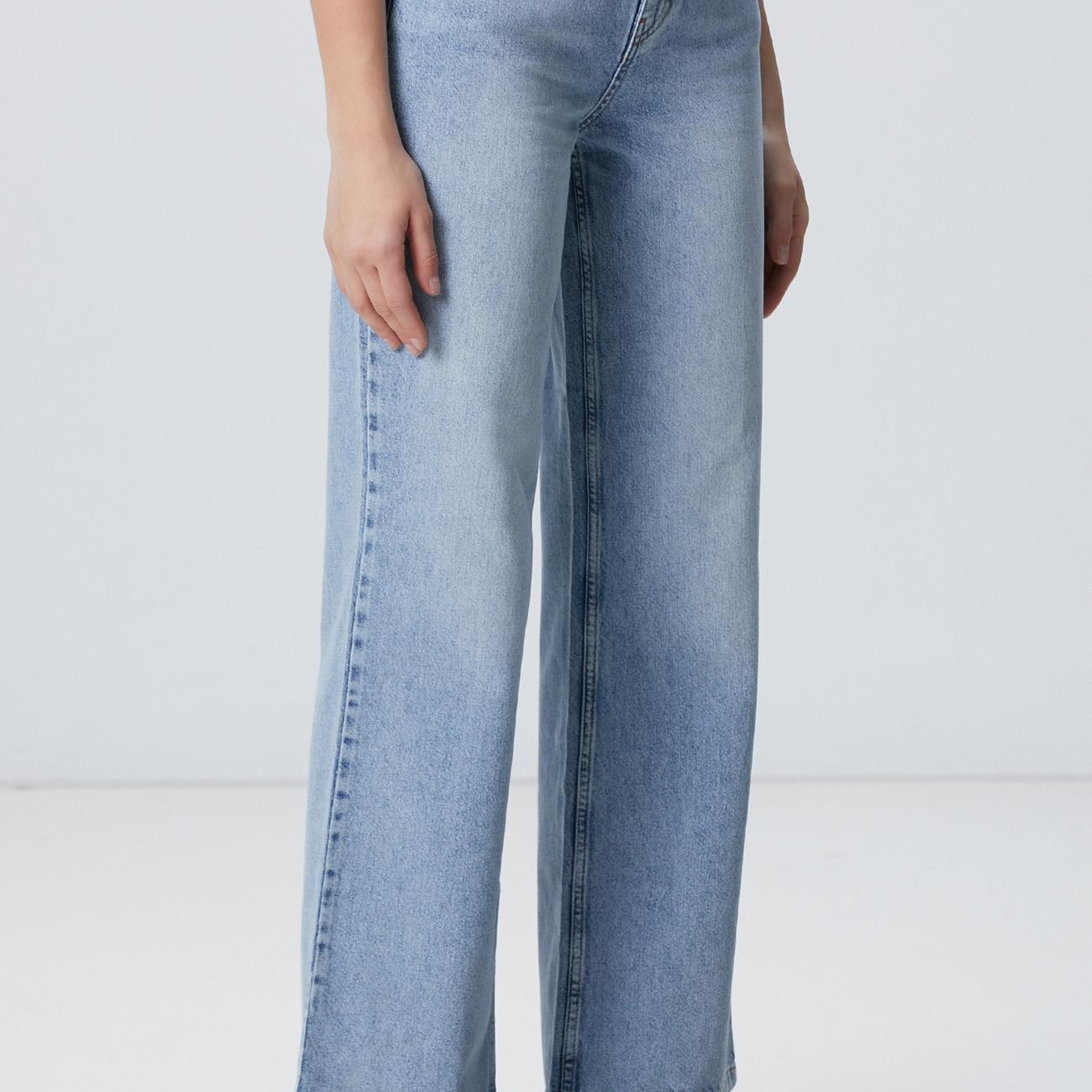 Network Kadın Açık Indigo Mavi Denim Pantolon
