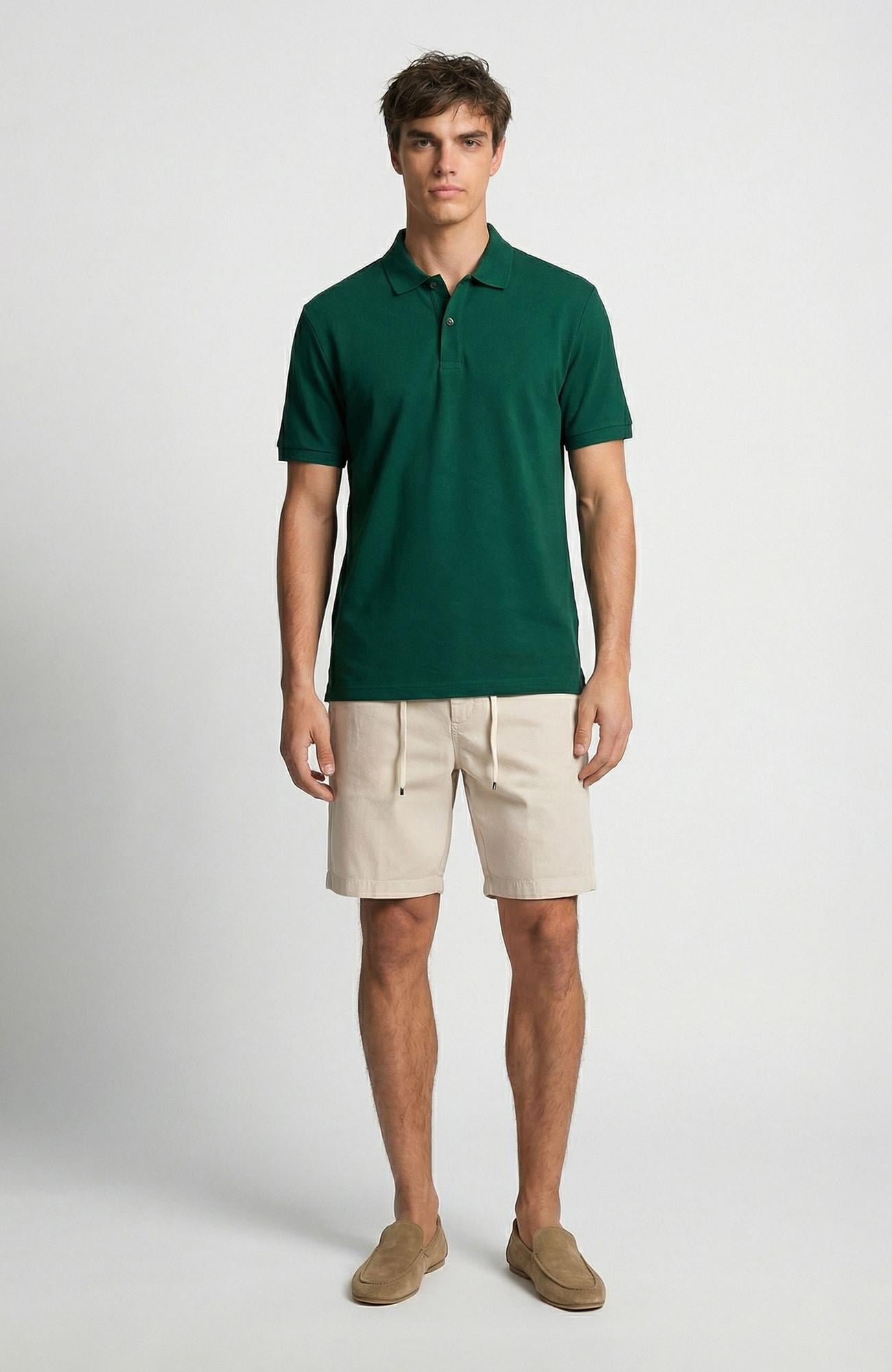Network Erkek Yeşil Polo Yaka Pike T-shirt