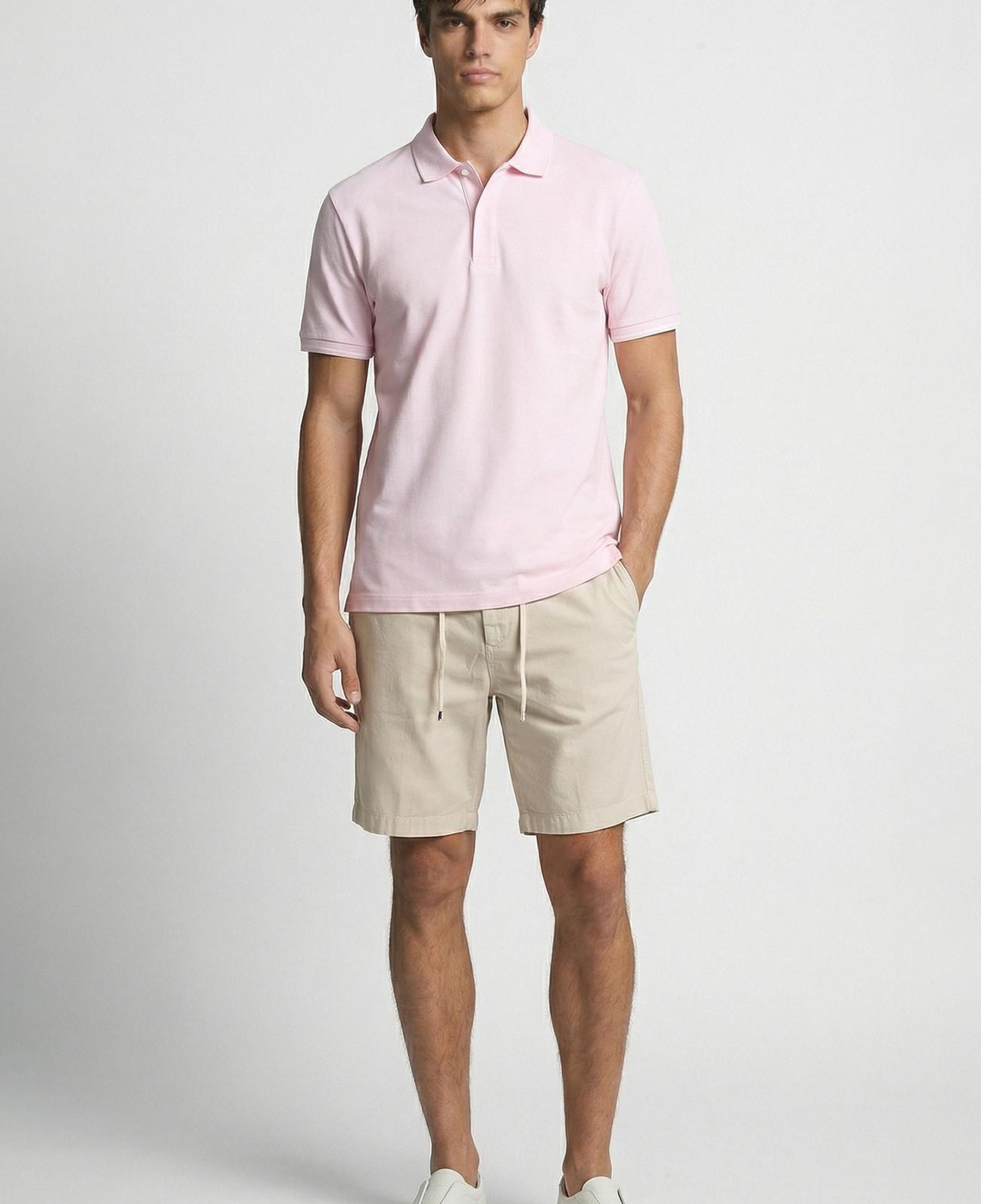 Network Erkek Pembe Polo T-Shirt