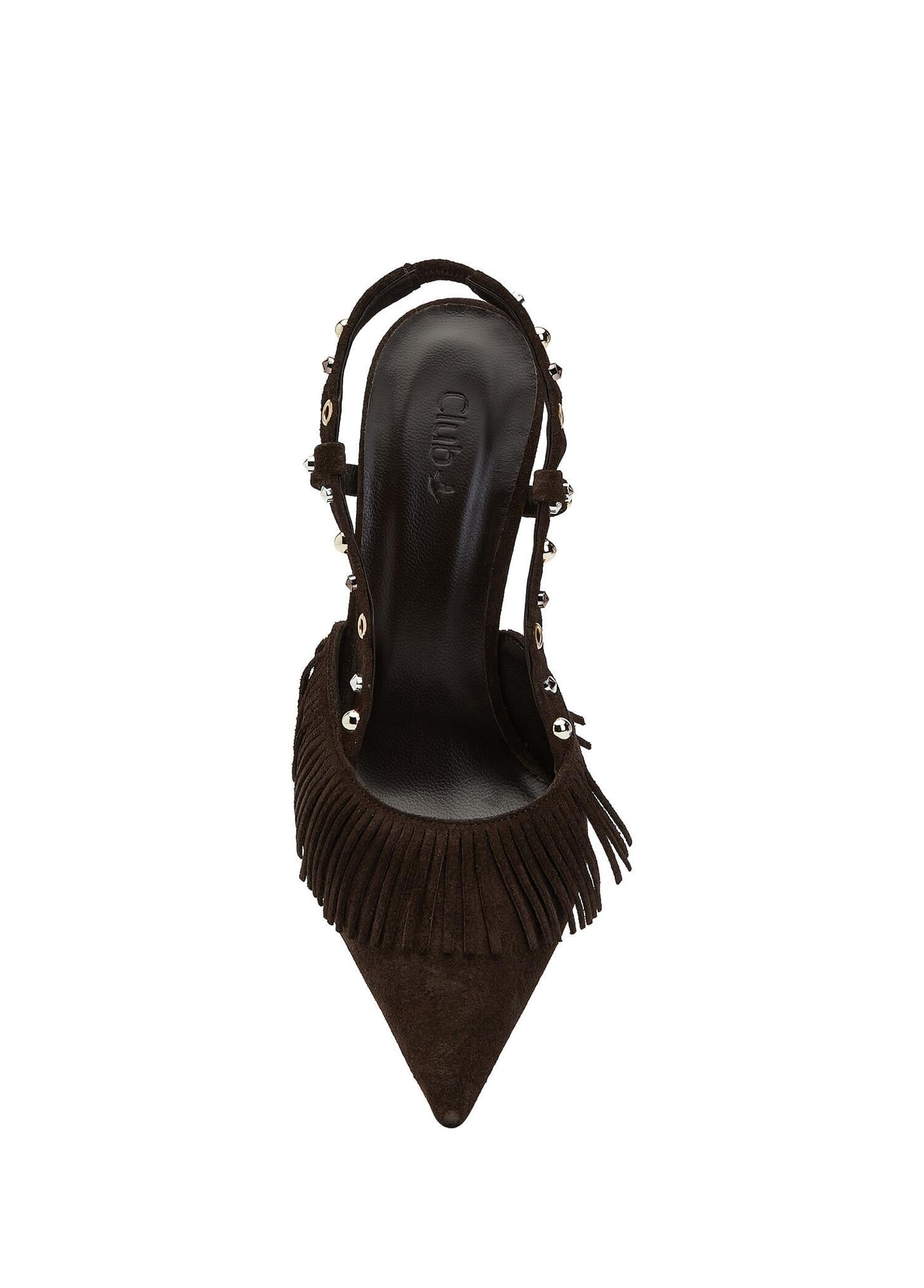 Beymen Club Kadın Kahverengi Troklu Slingback Pump