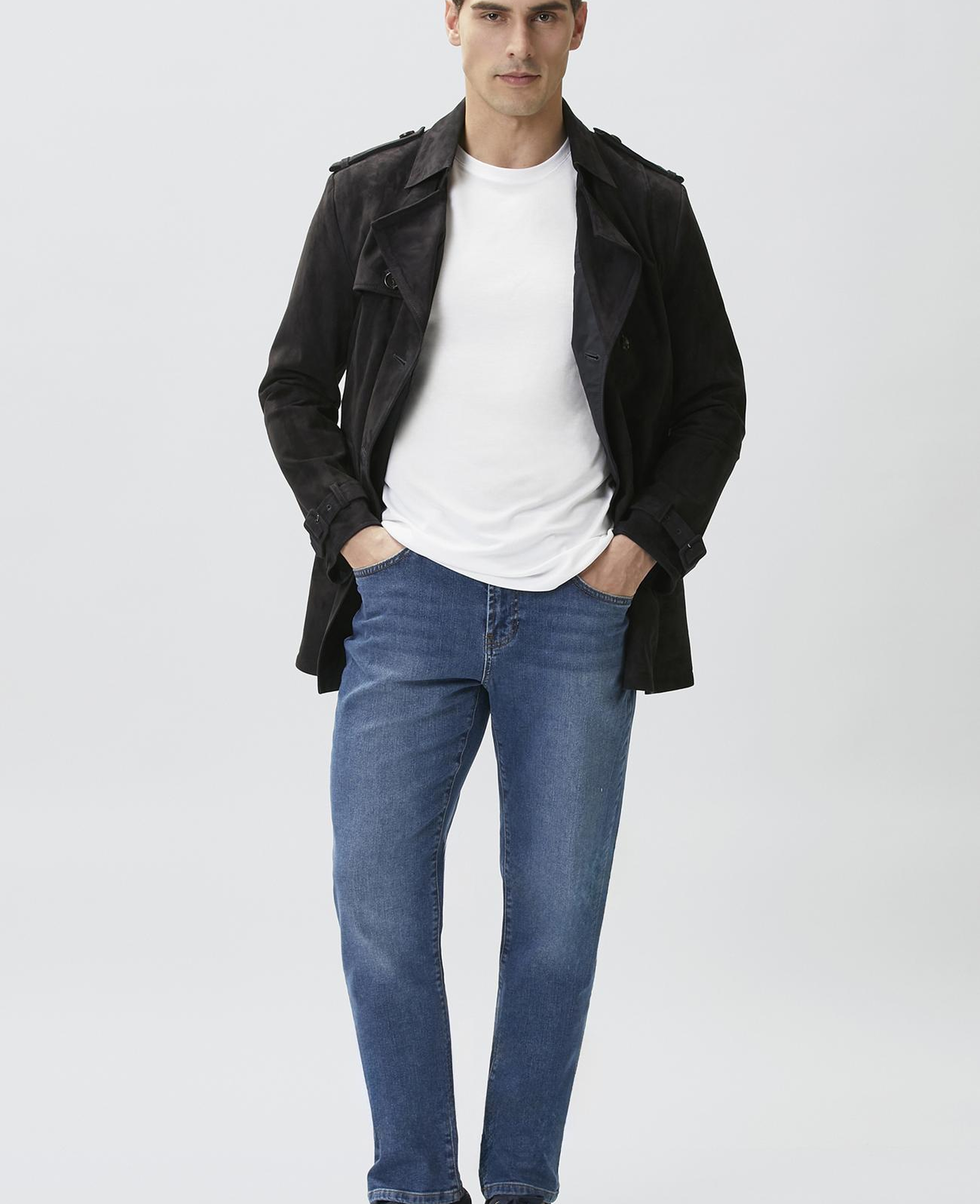 Network Erkek Mavi Denim Pantolon