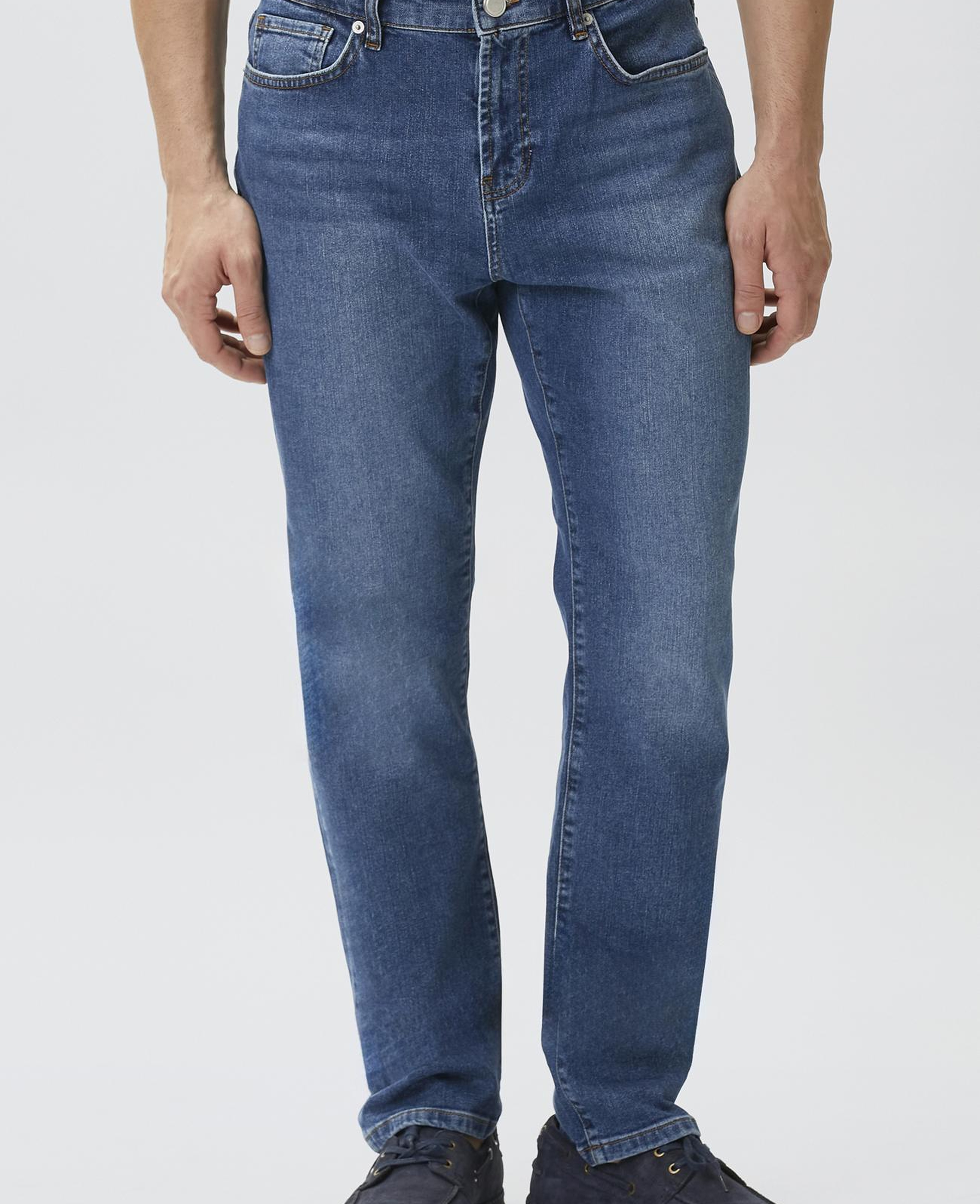 Network Erkek Mavi Denim Pantolon
