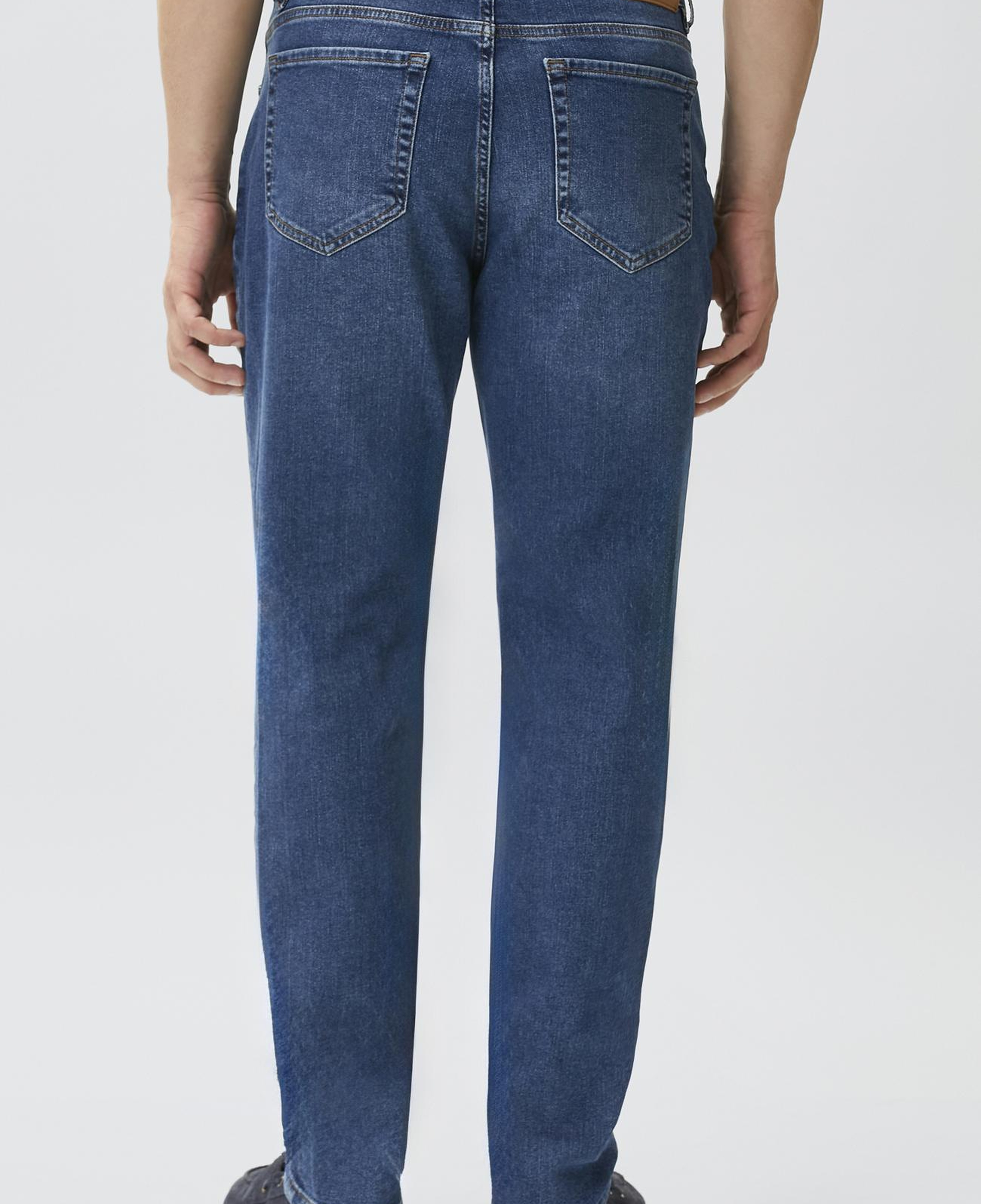 Network Erkek Mavi Denim Pantolon