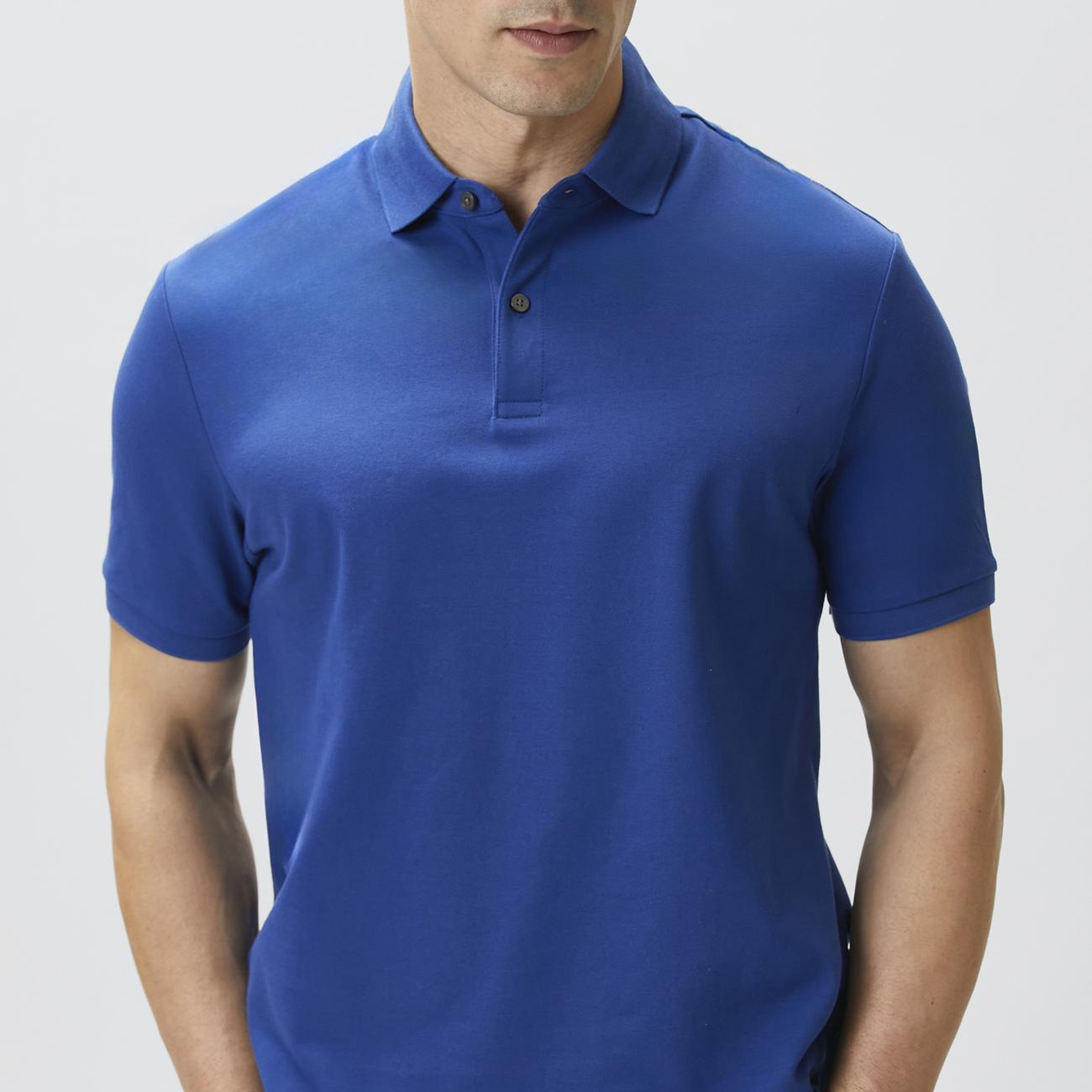 Network Erkek Saks Polo Yaka Pike T-shirt