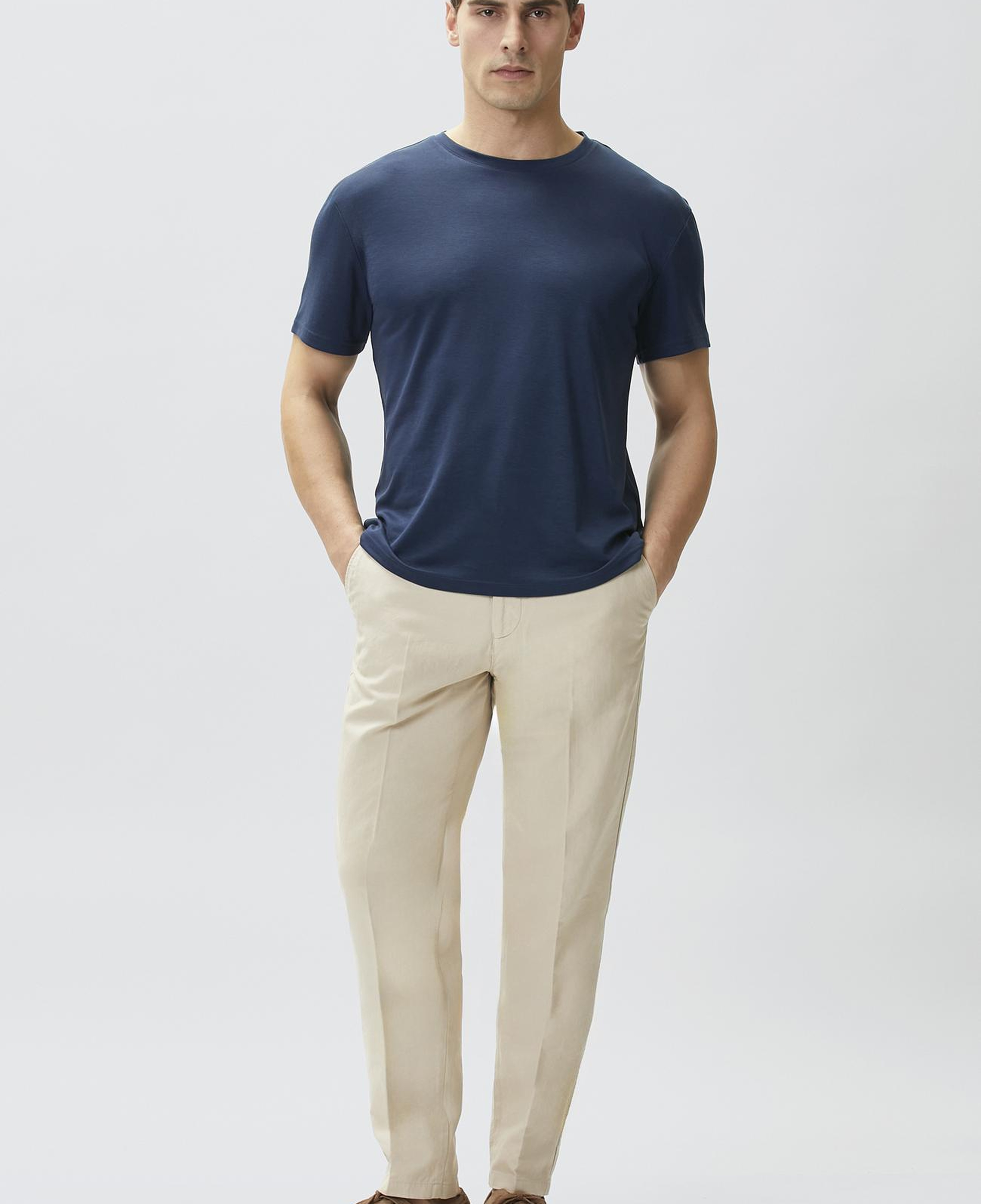 Network Erkek Lacivert Basic T-shirt