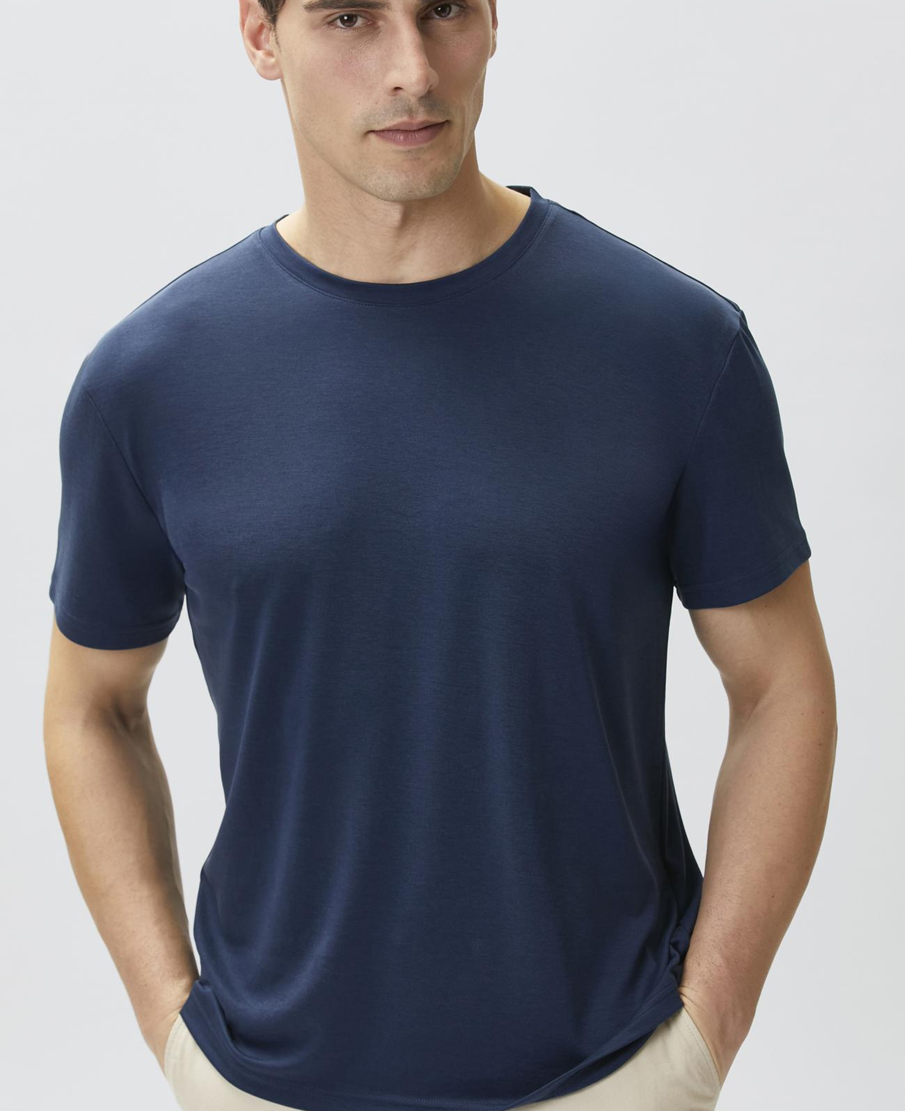 Network Erkek Lacivert Basic T-shirt
