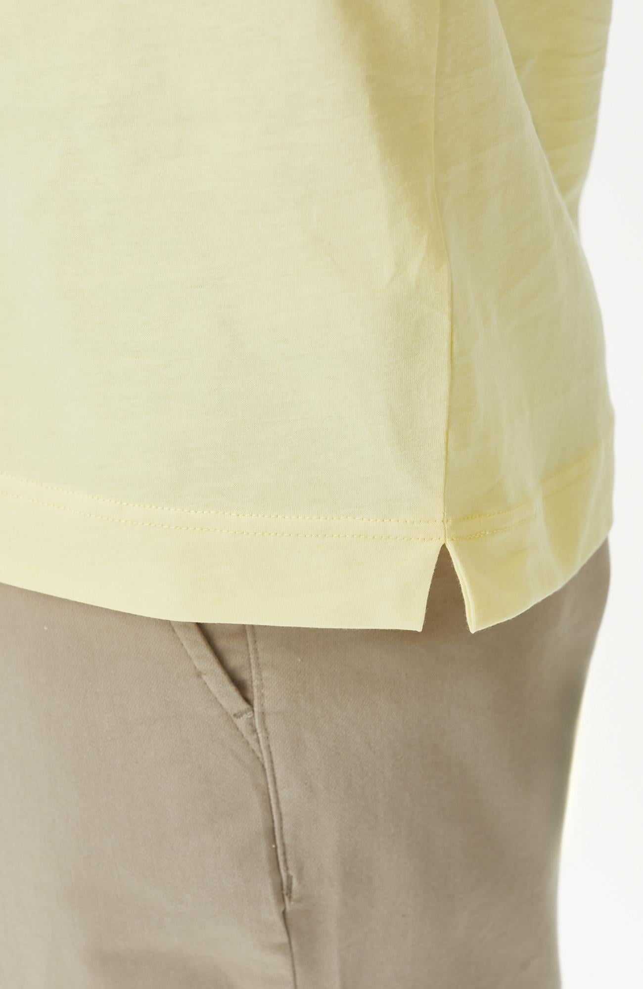 Network Erkek Comfort Fit Sarı Göğüs Baskı Detaylı T-shirt