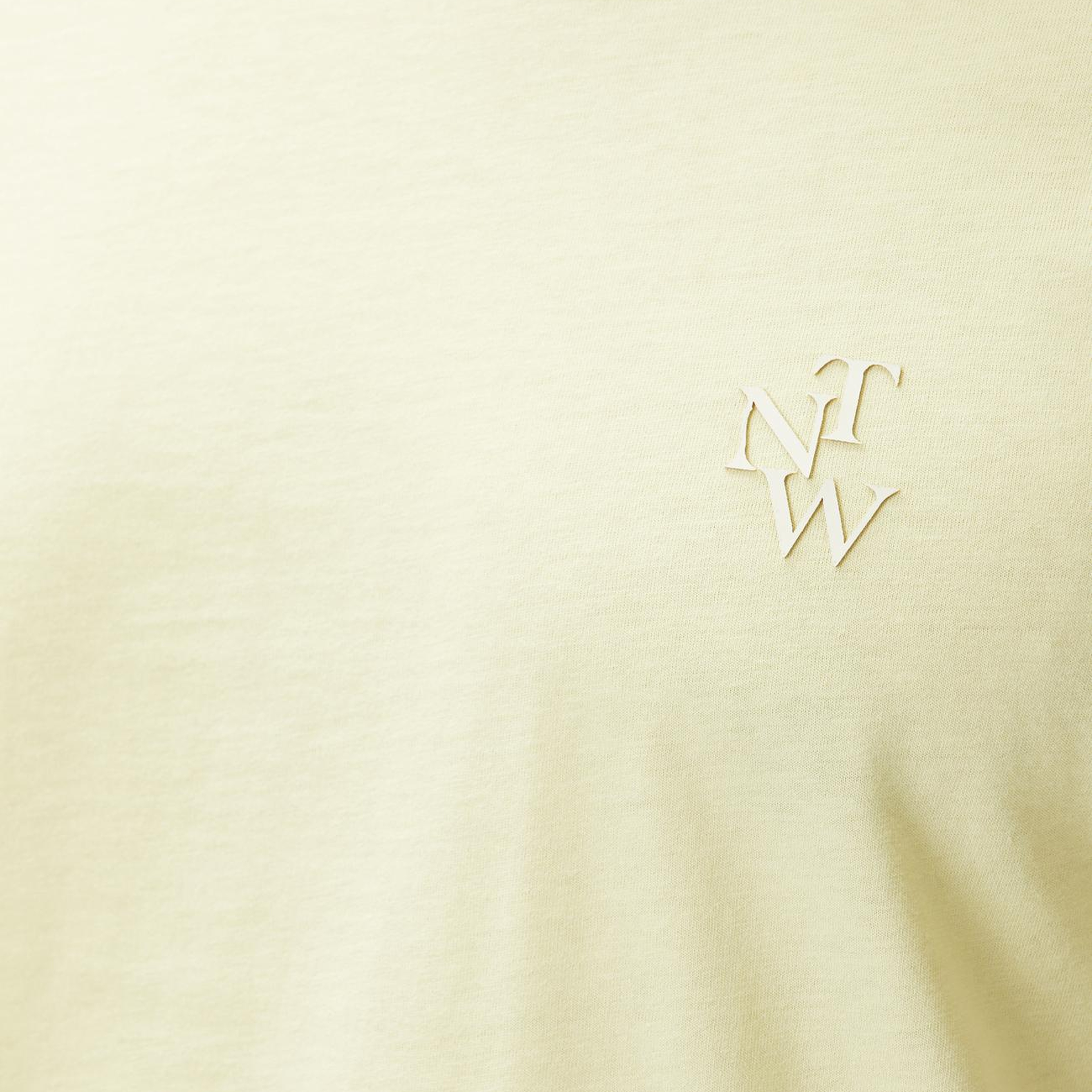 Network Erkek Comfort Fit Sarı Göğüs Baskı Detaylı T-shirt