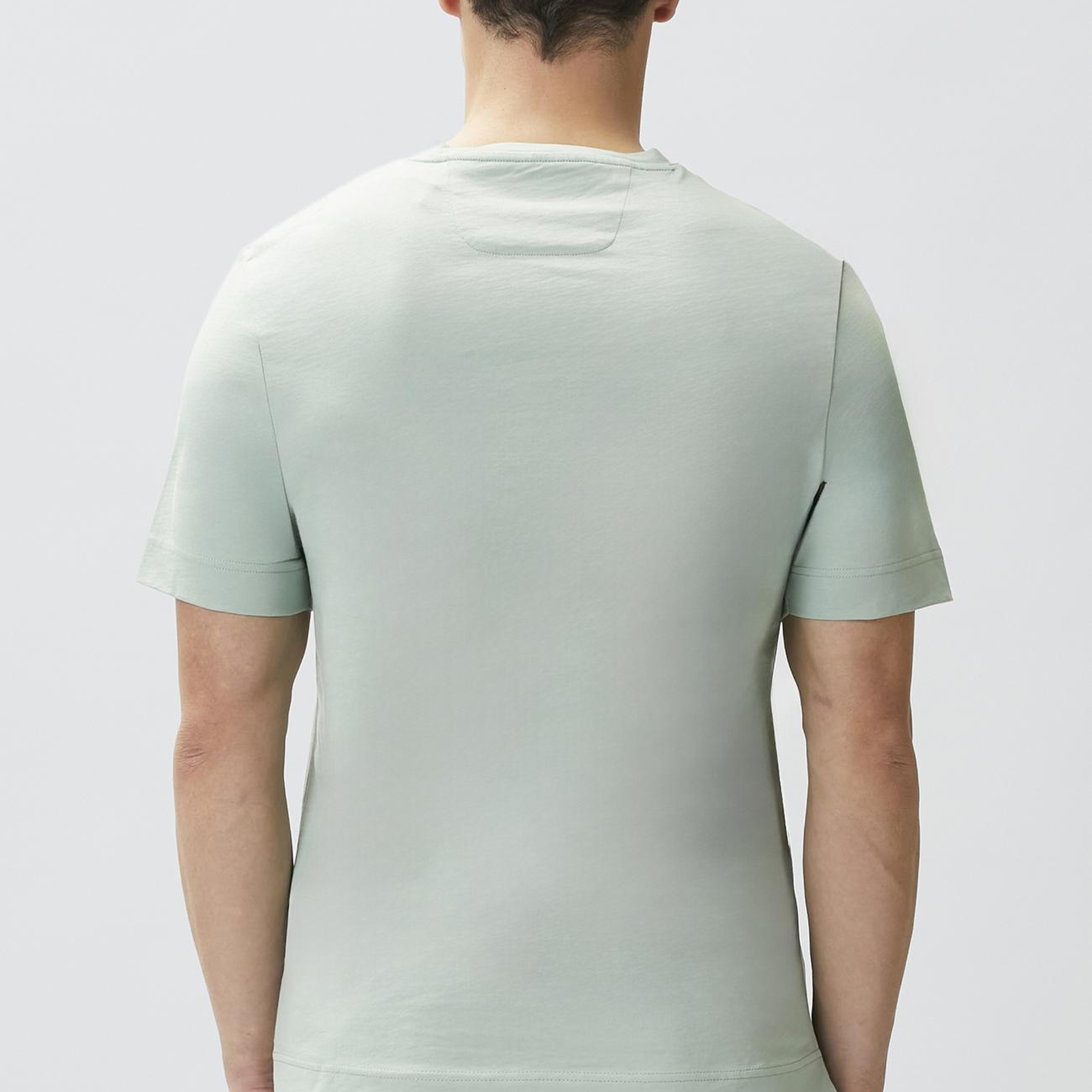 Network Erkek Comfort Fit Mint Göğüs Baskı Detaylı T-shirt
