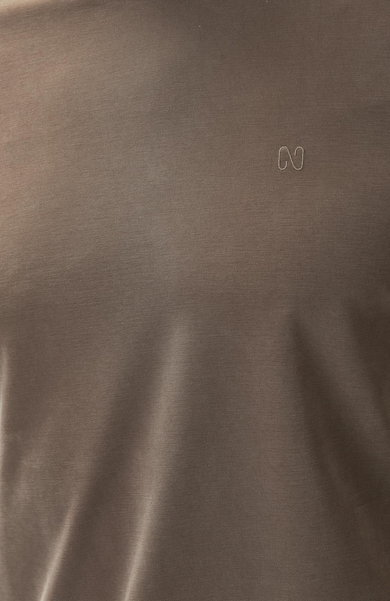 Network Erkek Kahverengi Cupro Teknik T-shirt