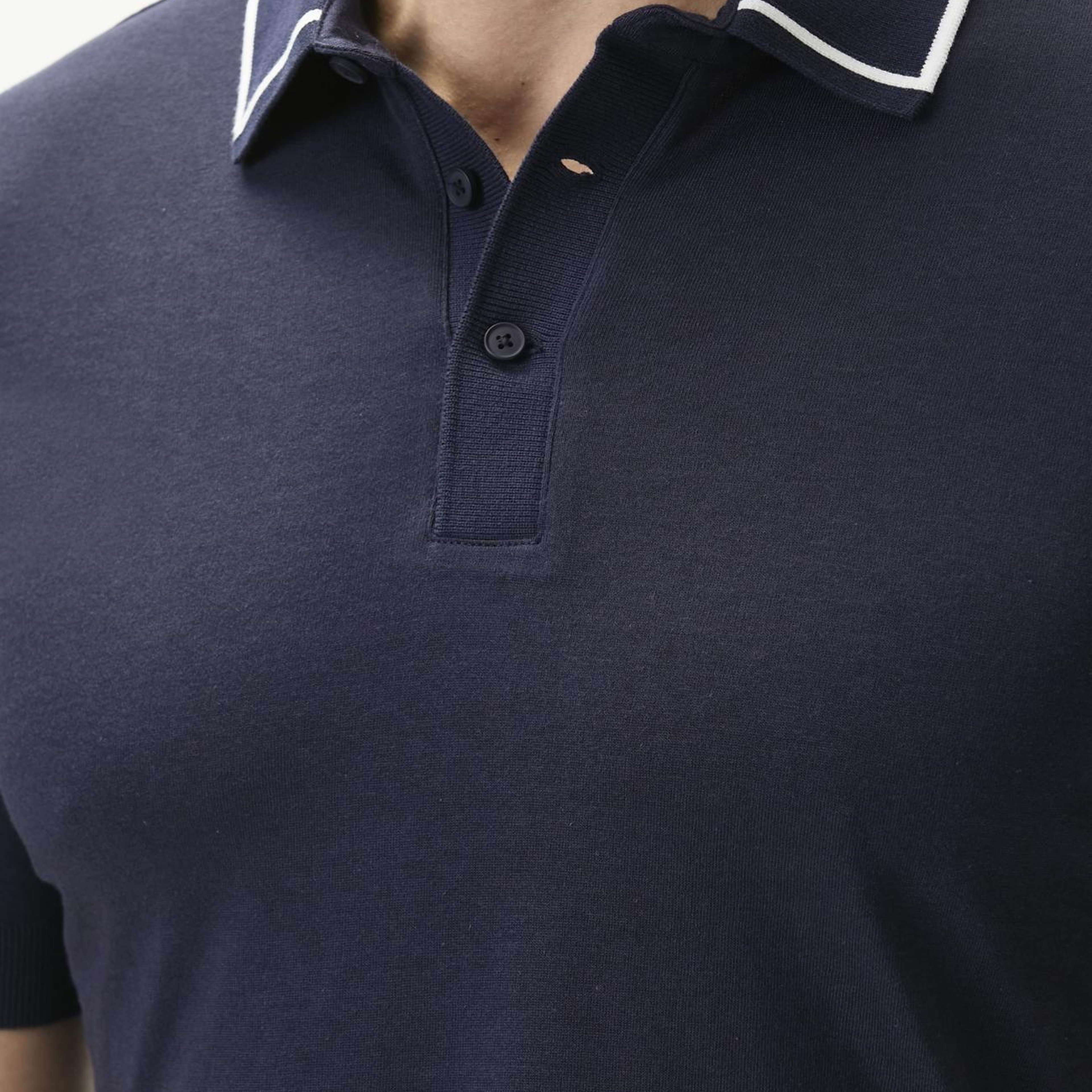 Network Erkek Lacivert Polo Yaka Düğmeli T-shirt