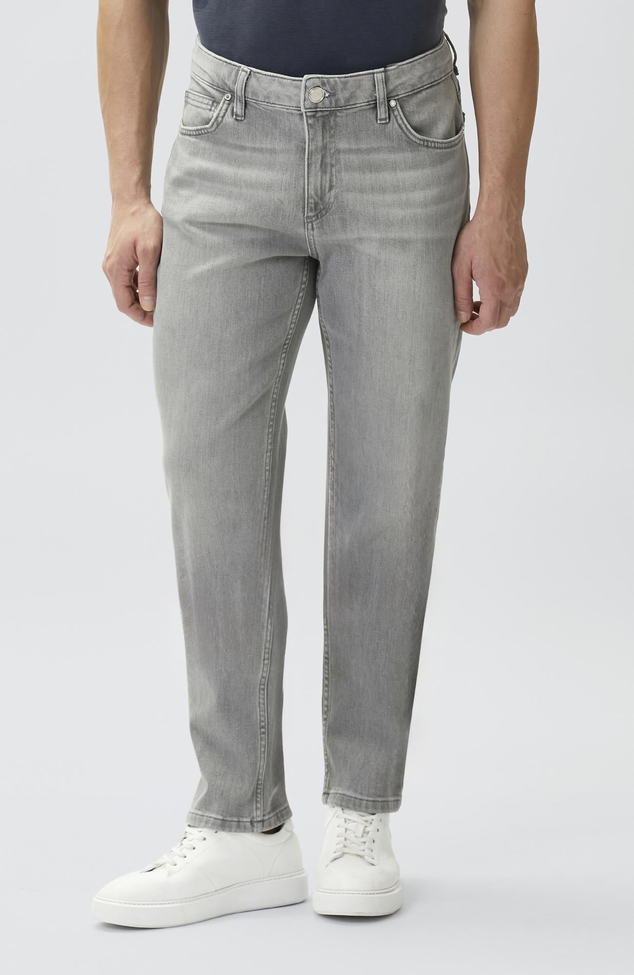 Network Erkek Slim Fit Açık Gri 5 Cepli Denim Pantolon