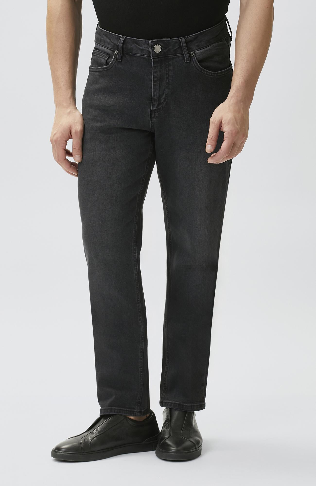 Network Erkek Slim Fit Antrasit 5 Cepli Denim Pantolon