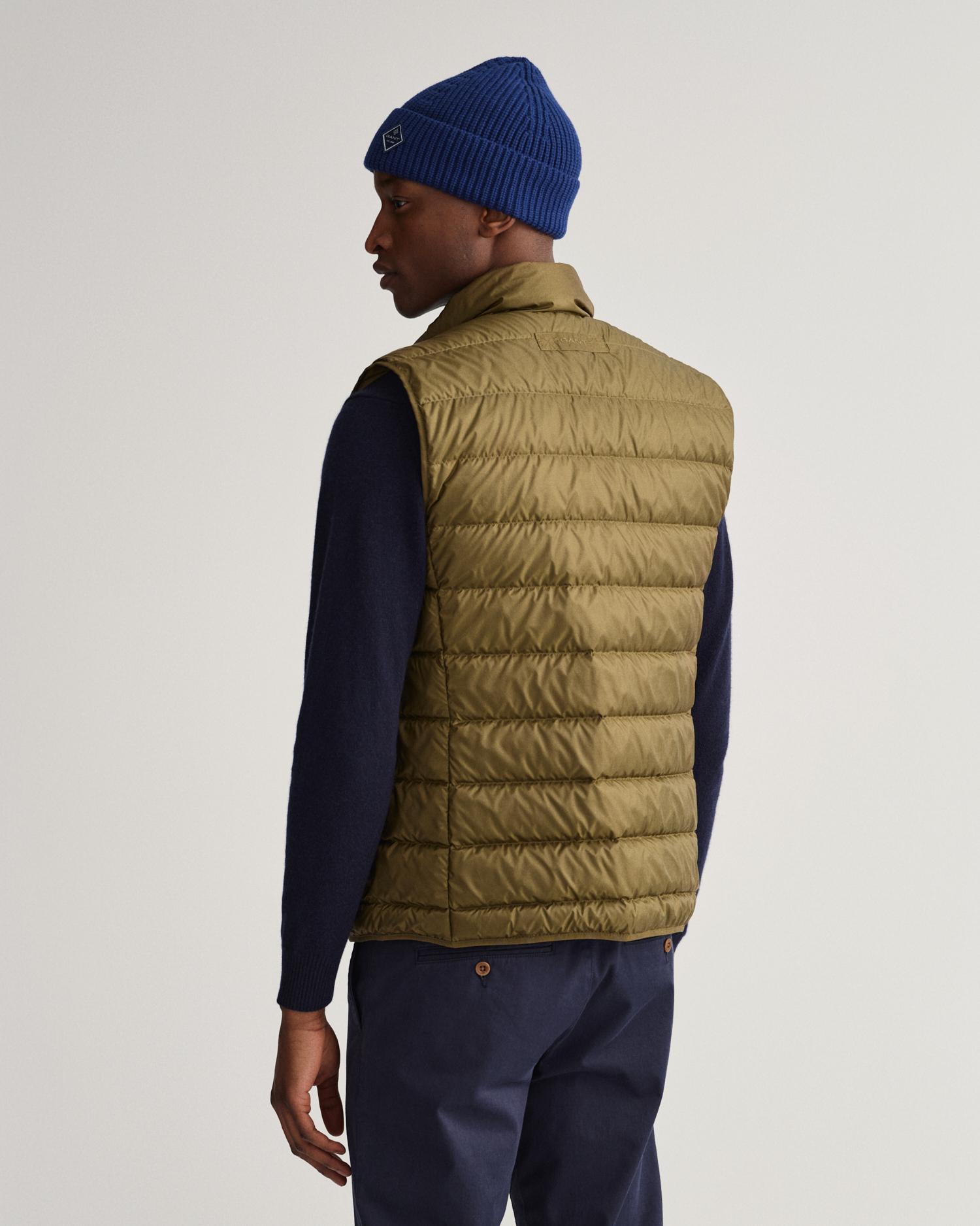 Gant Erkek Yeşil Regular Fit Fermuarlı Yelek