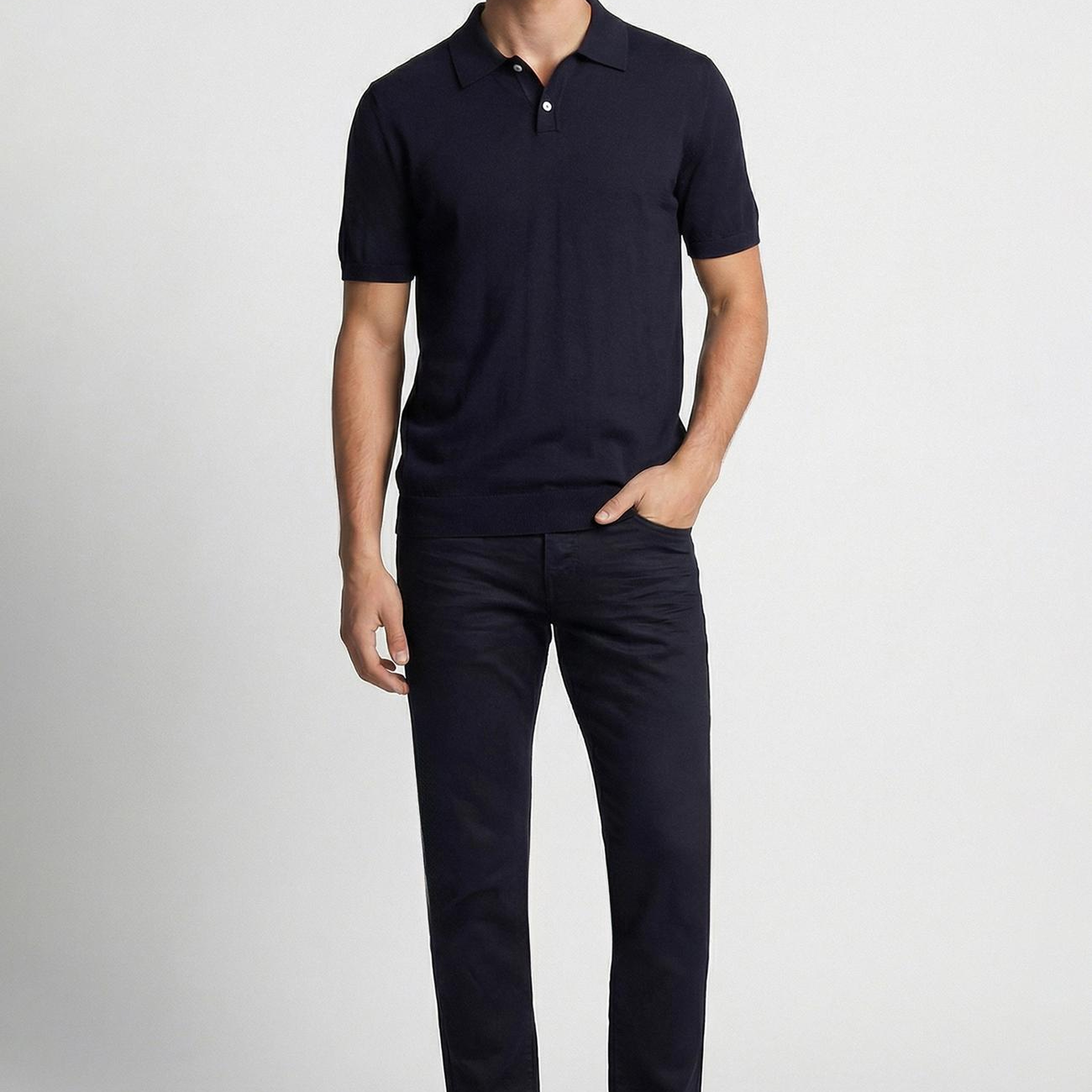 Network Erkek Lacivert Kaplamalı Denim Pantolon