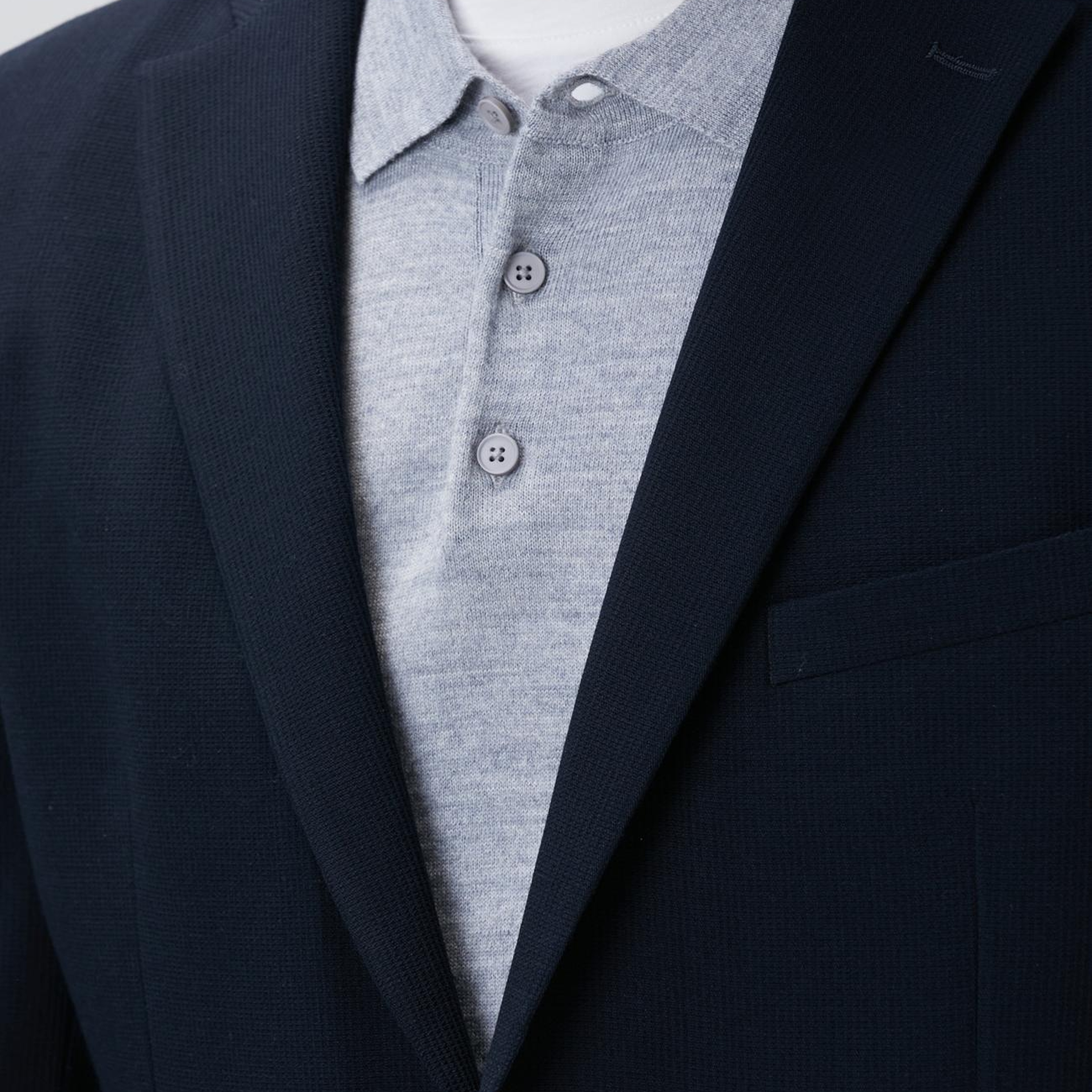 Network Erkek Siyah Armürlü Blazer Ceket