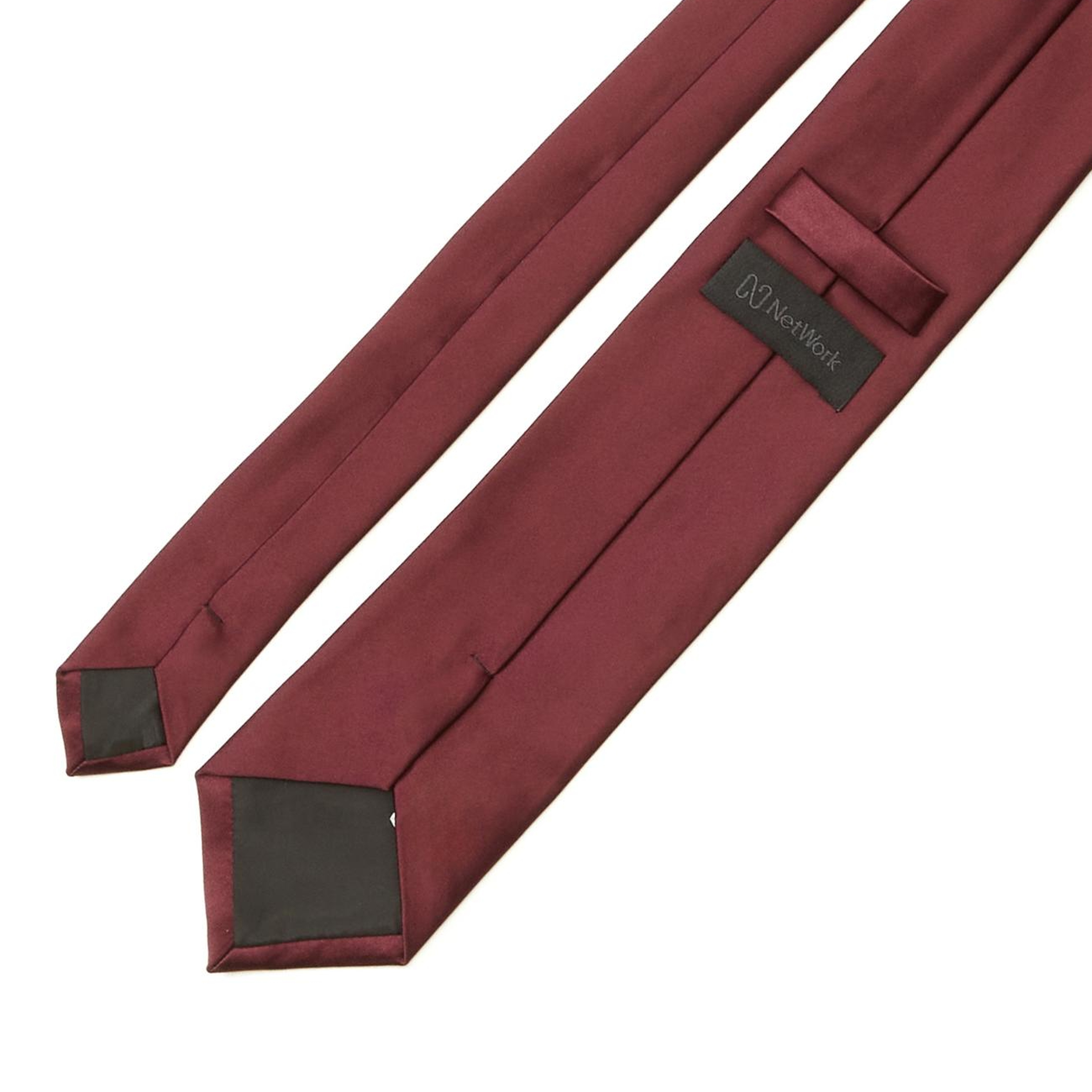 Network Erkek Bordo Desenli Kravat