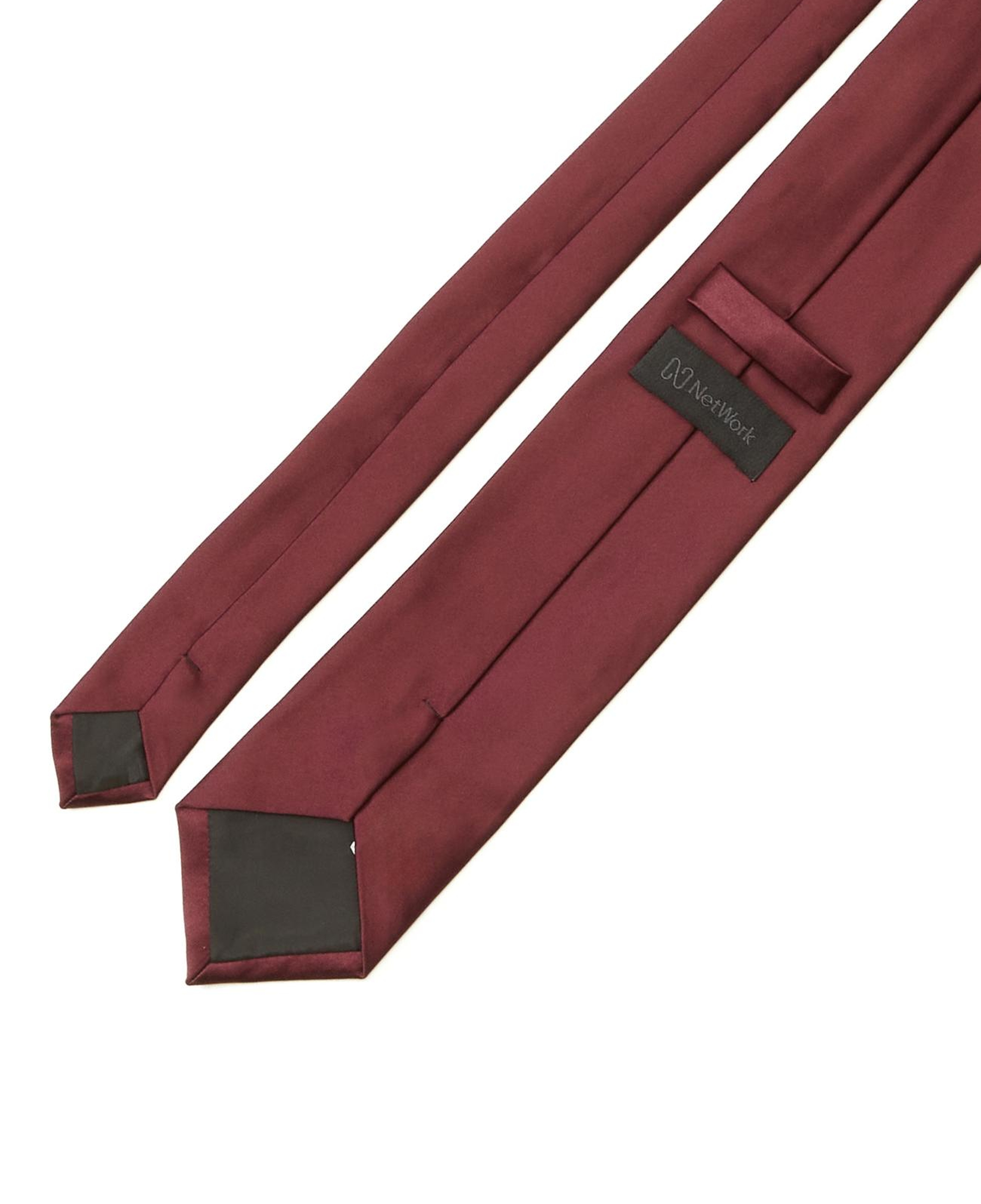 Network Erkek Bordo Desenli Kravat