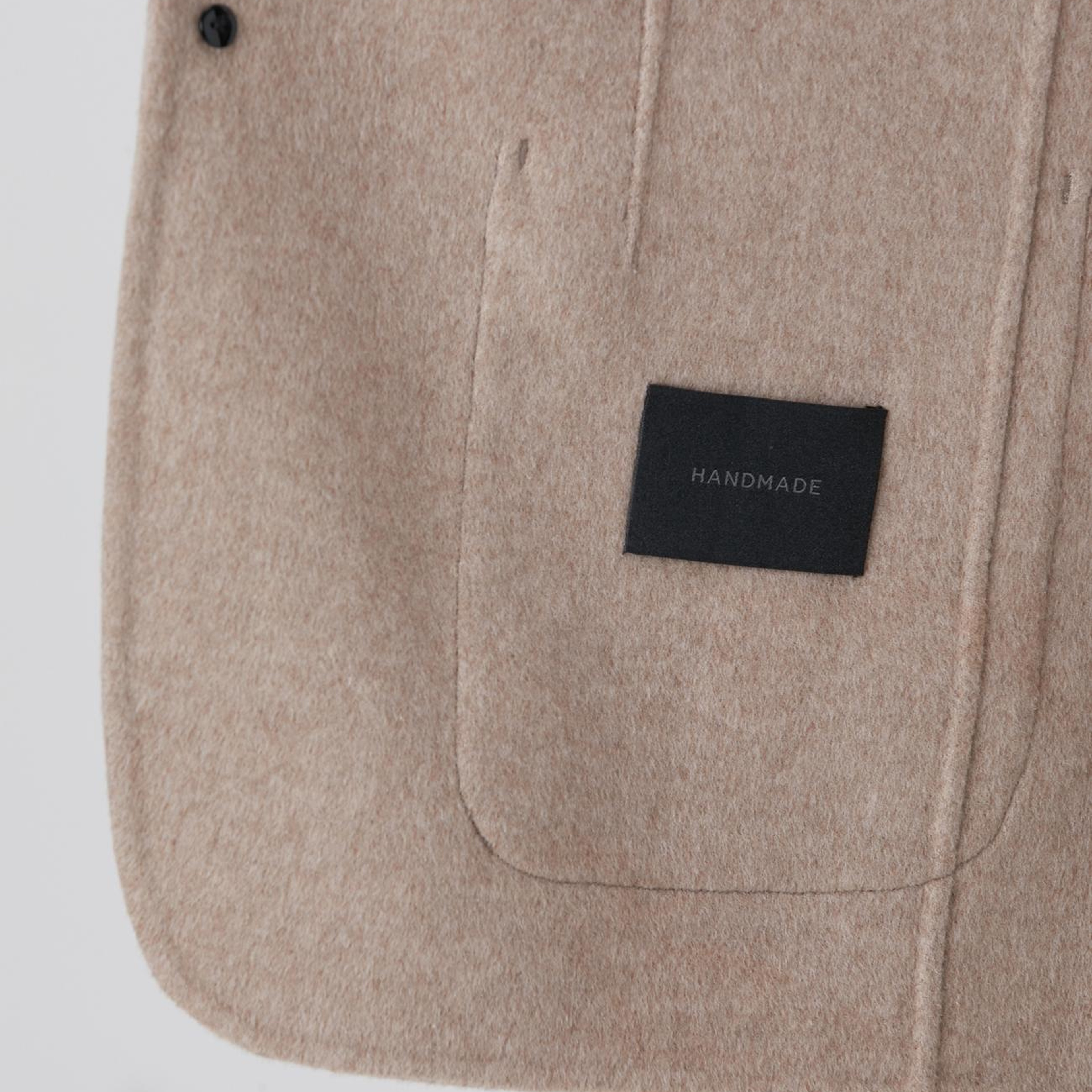 Network Erkek Bej Yün Karışımlı Dikişsiz Handmade Ceket
